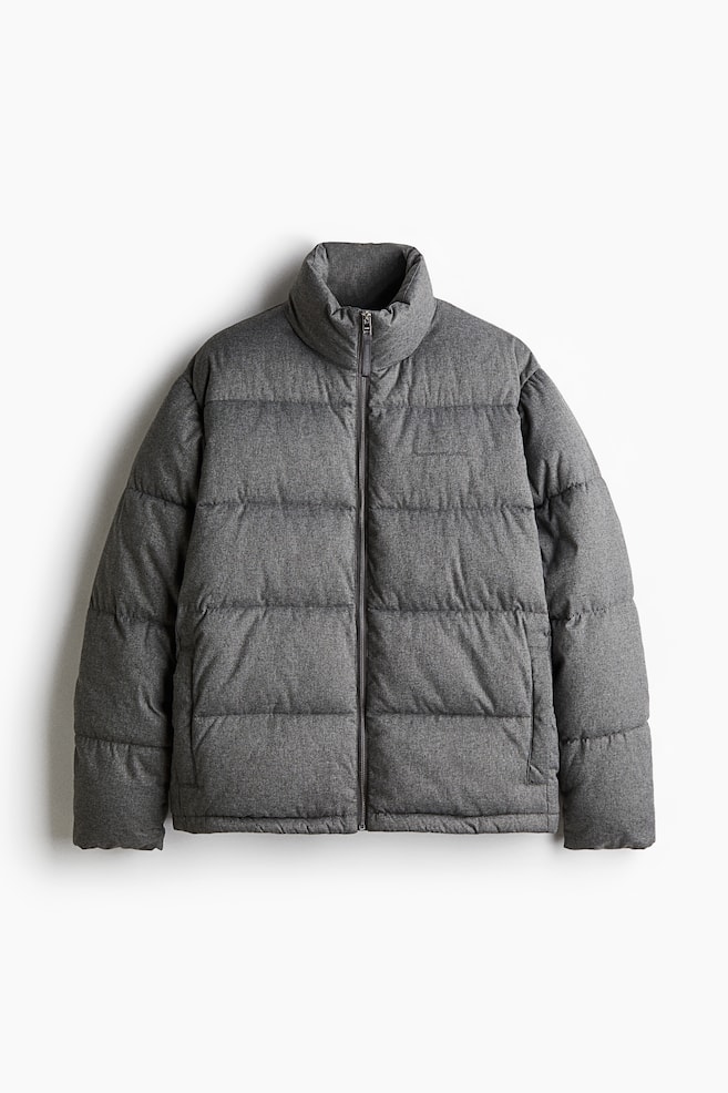 Wasserabweisende Pufferjacke in Loose Fit - Dunkelgrau - 1
