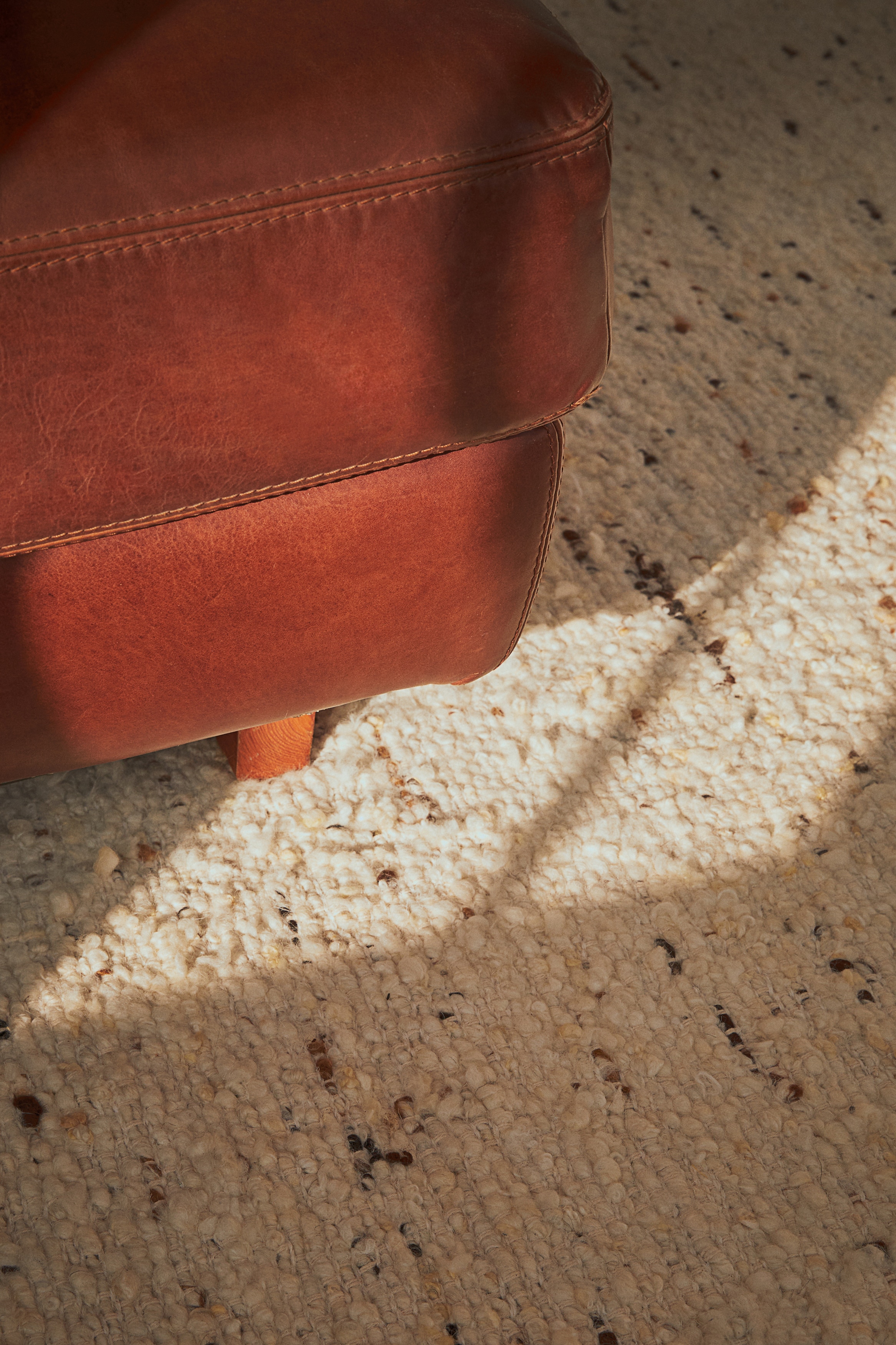 Wool-blend rug - Natural white