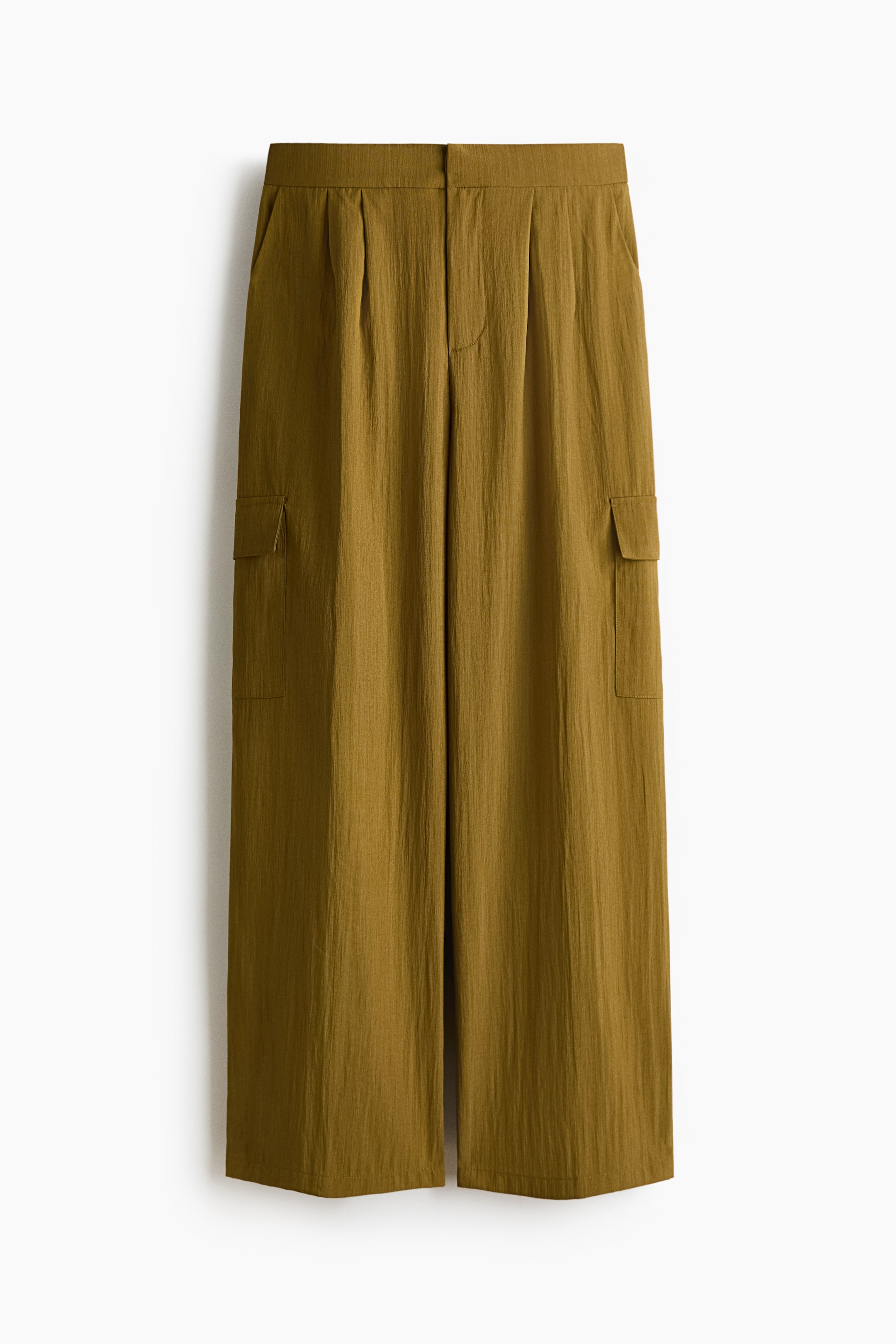 View larger image: Wide cargo trousers - Golden olive - Ladies | H&M IN 1