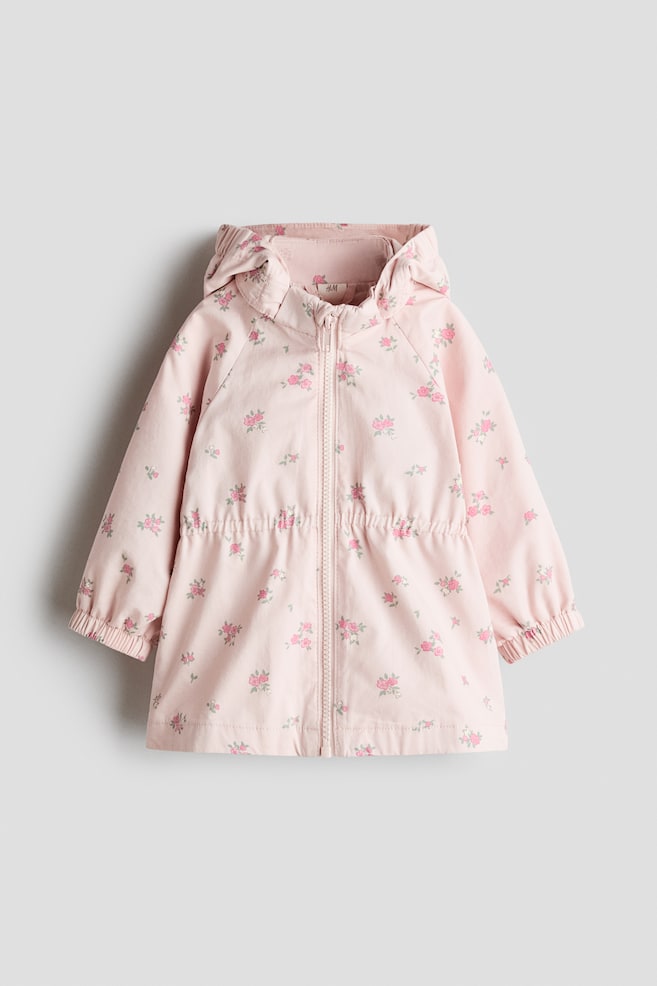 Cotton Twill Parka - Light pink/floral/Light beige/cherries - 1