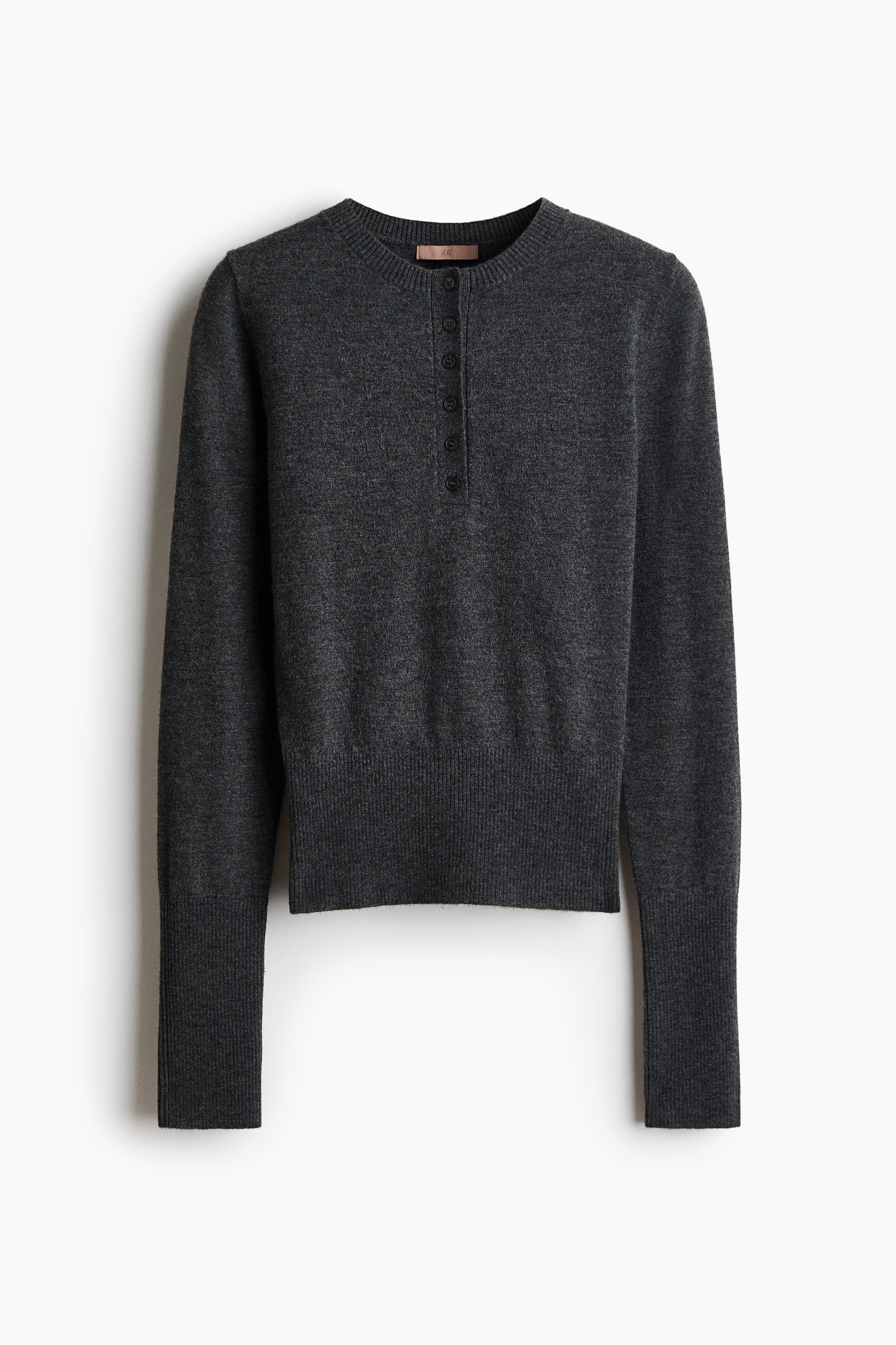 Knitted jumper - Dark grey marl