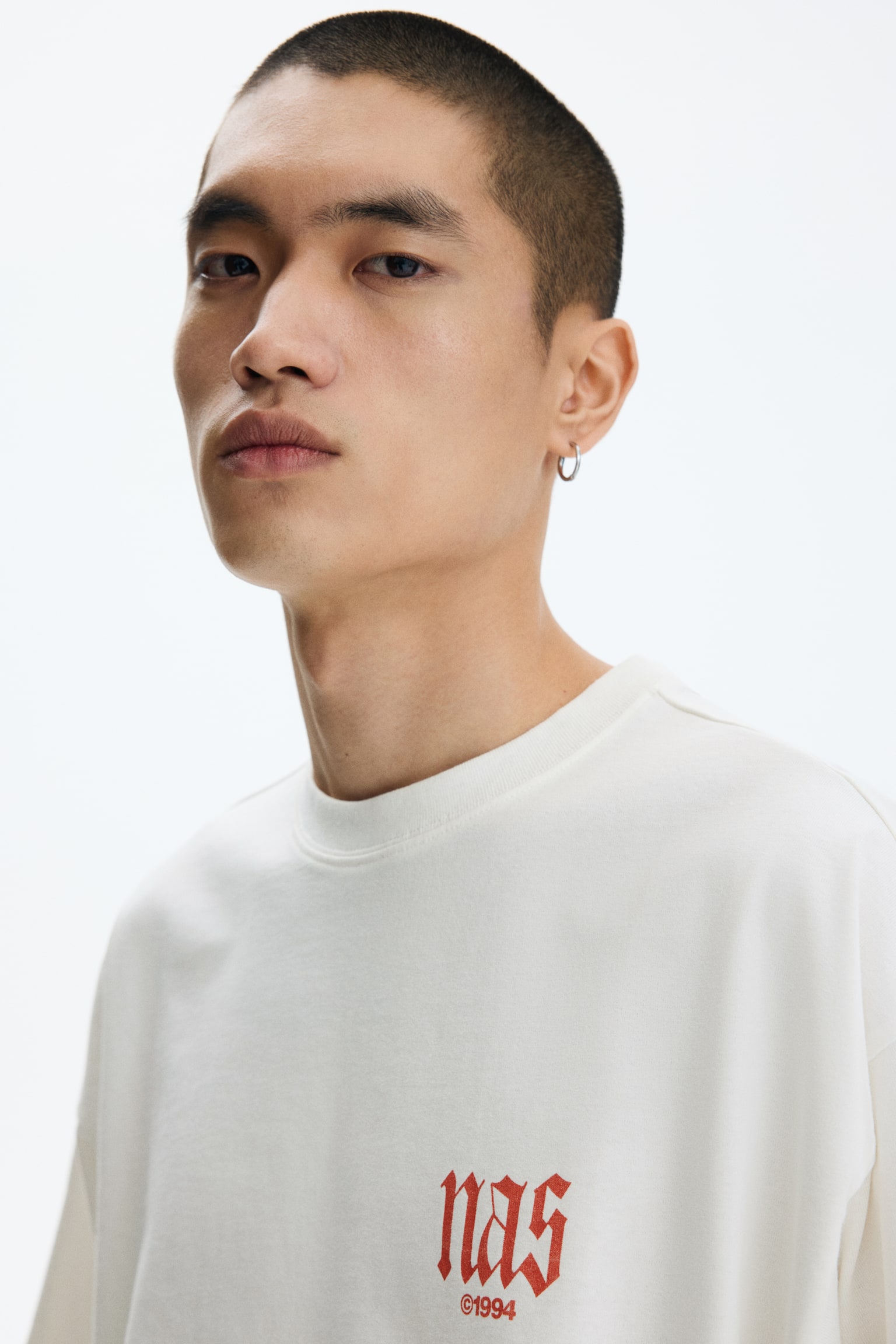 Oversized Fit T-shirt - White/Nas/Black/Gorillaz/Black/Guns N' Roses/Black/NBA/White/NBA/Cream/Red Hot Chili Peppers/Black/Iron Maiden/White/NBA/Black/The Notorious B.I.G. - 4