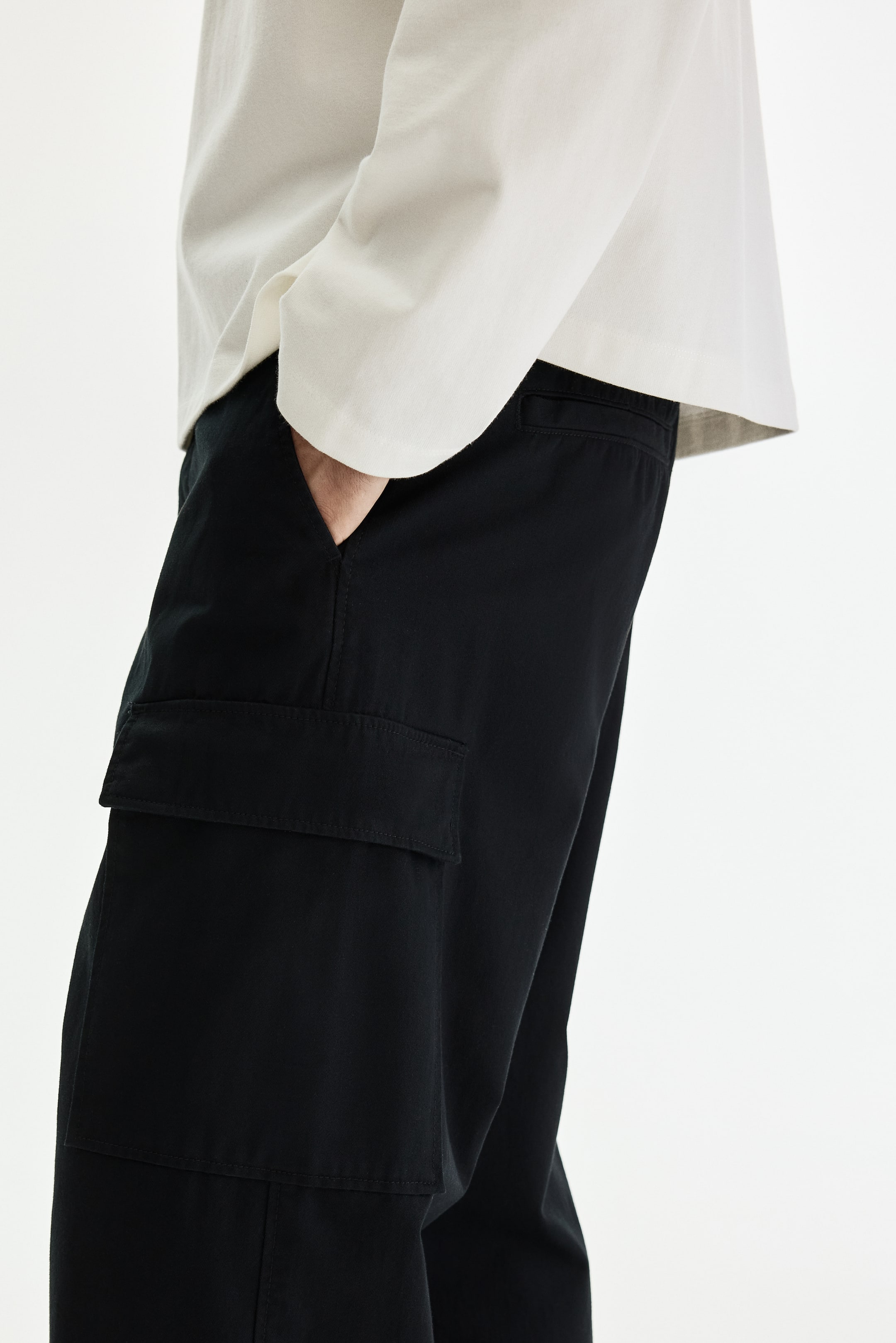 Pantalon cargo décontracté en coton