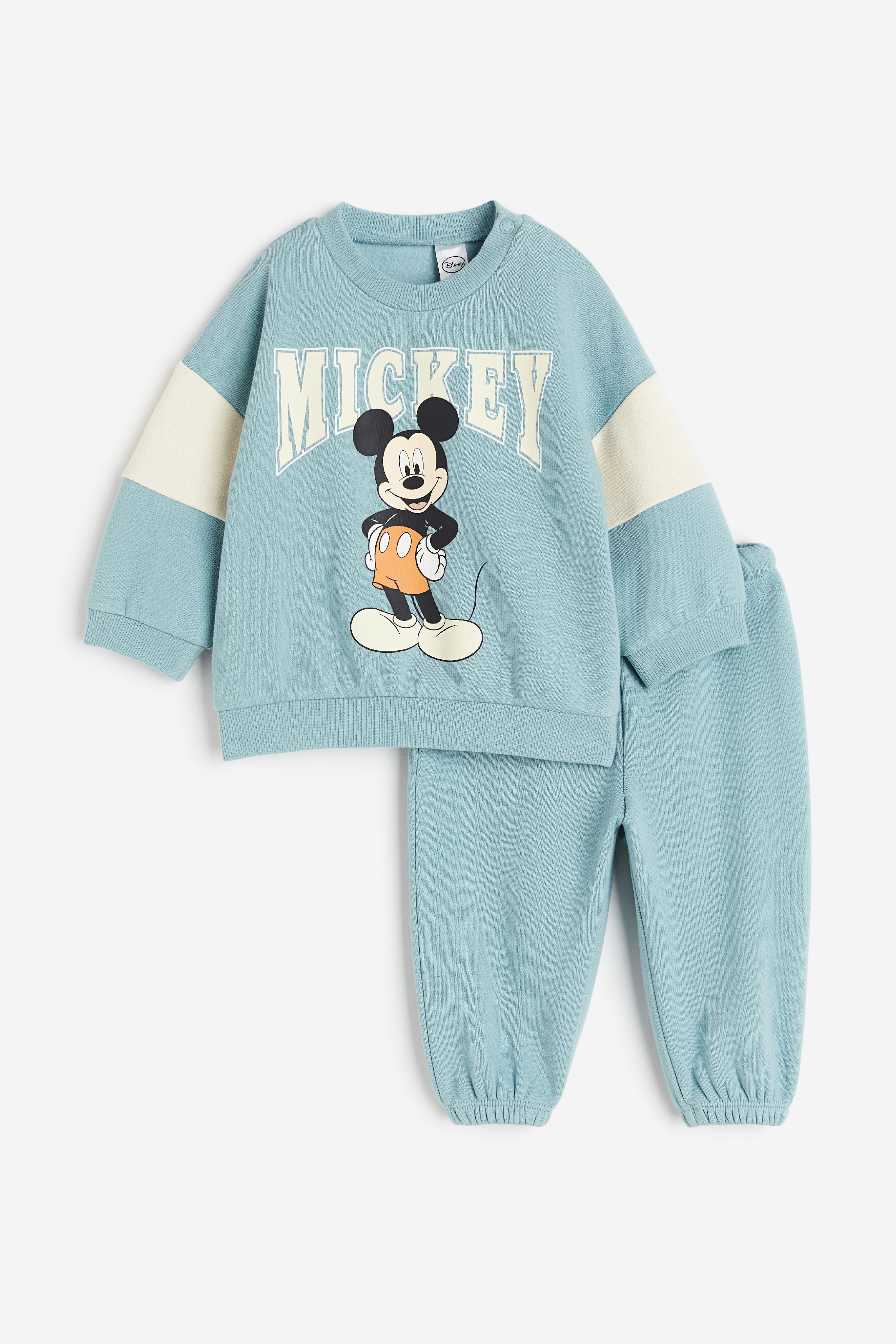 2 piece sweatshirt set Turquoise Mickey Mouse Kids H M GB