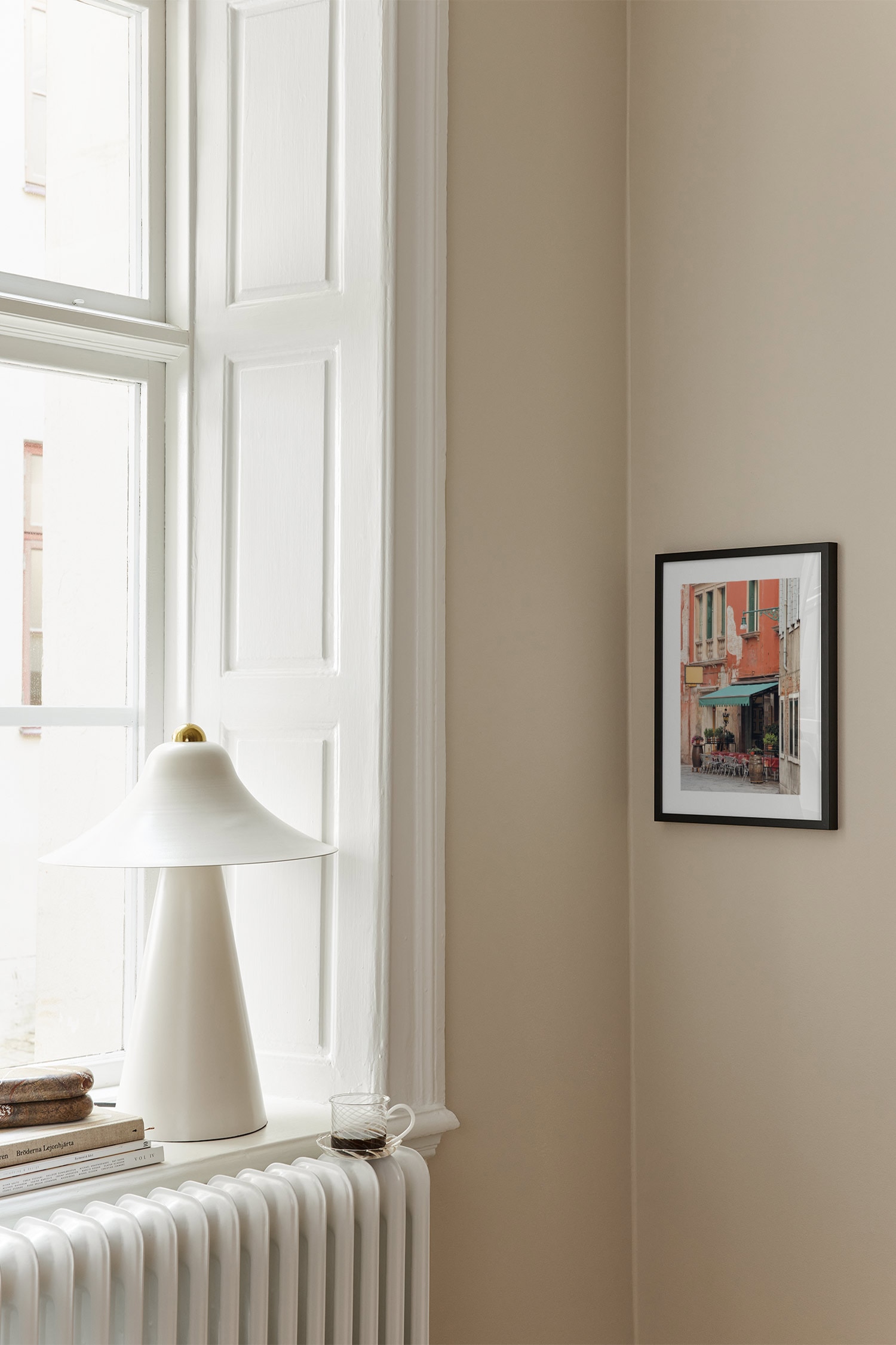 Restaurant In Venice Plakat - Beige/orange/grøn/gul