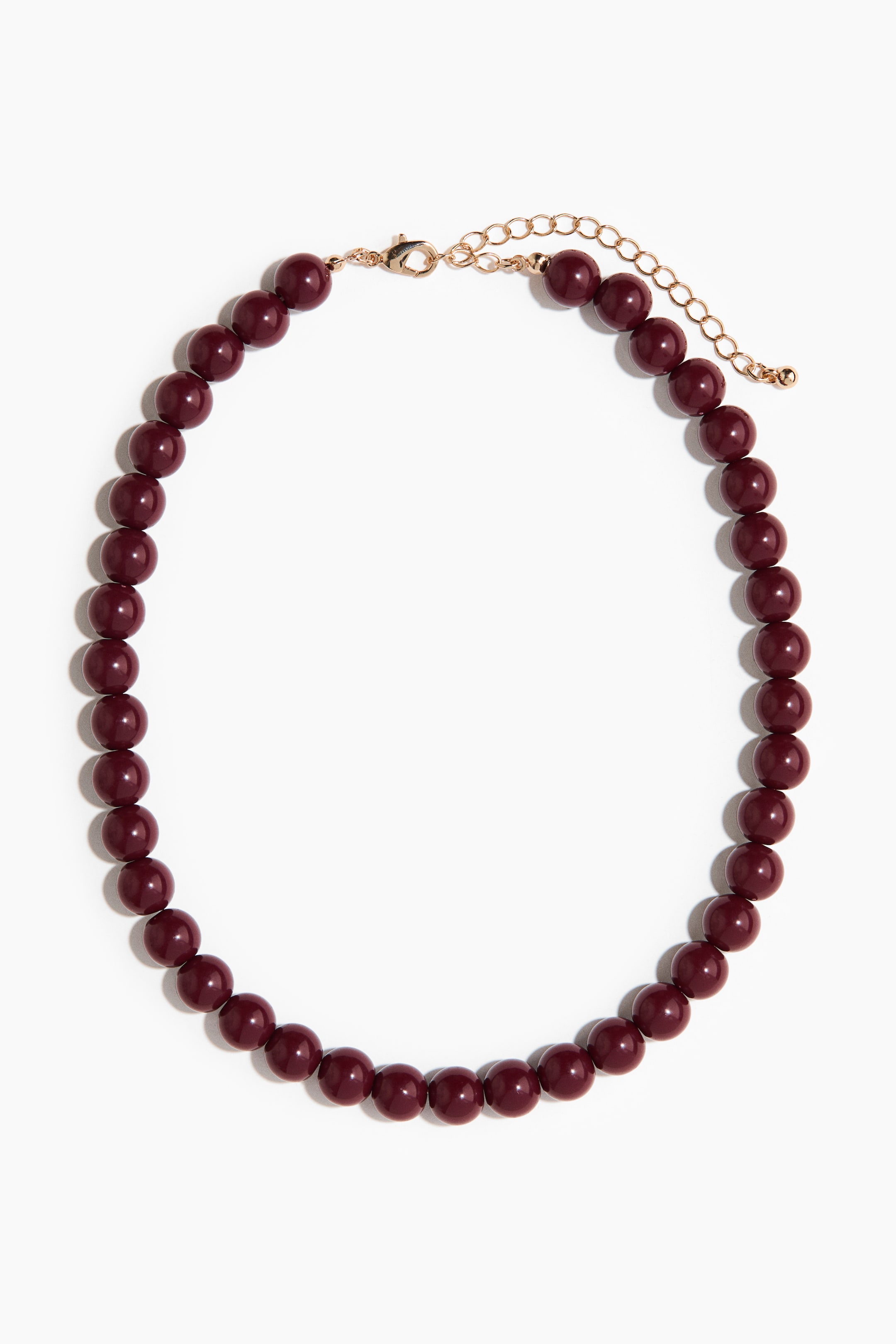 Visa större bild: Pärlhalsband - Vinröd - DAM | H&M FI 1