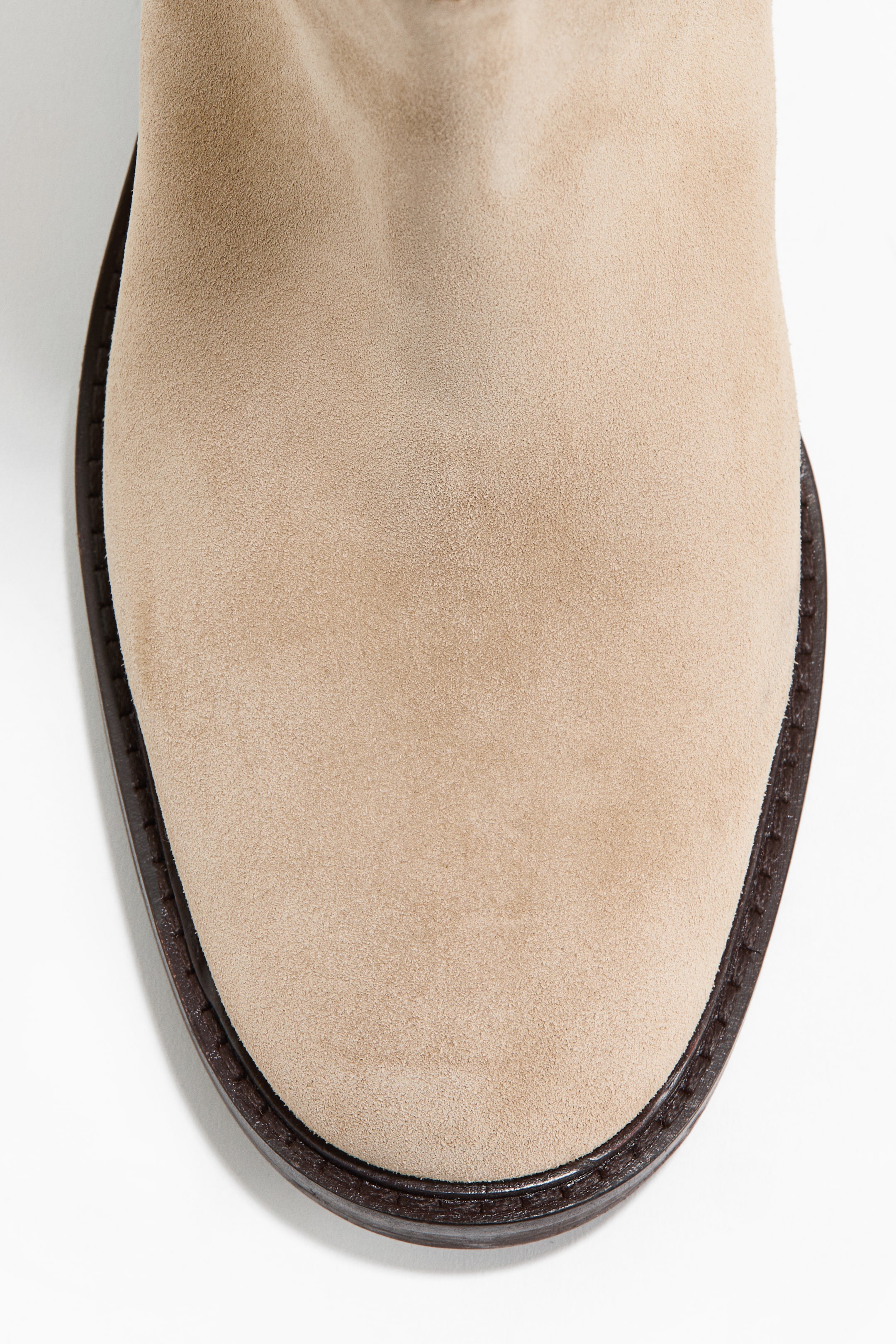 Женские ботинки H&M Knee-High Split Suede Boots — фото 3