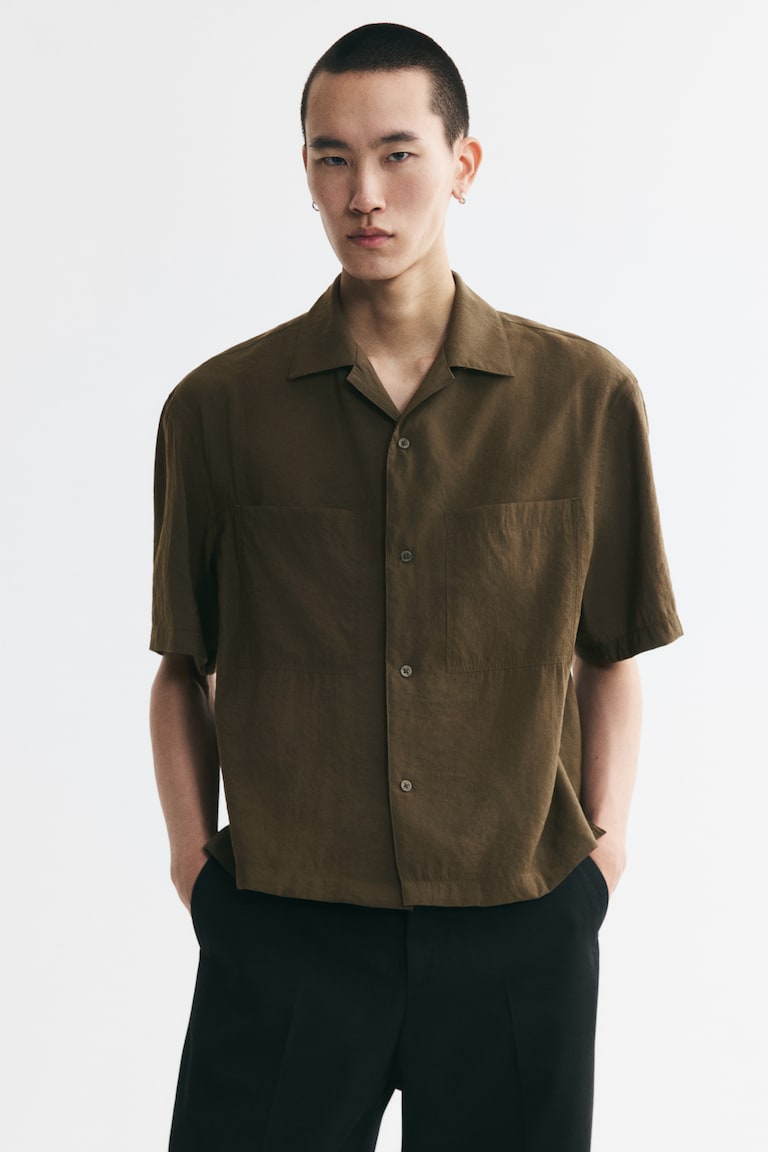 Letnja košulja od mešavine modala Relaxed Fit