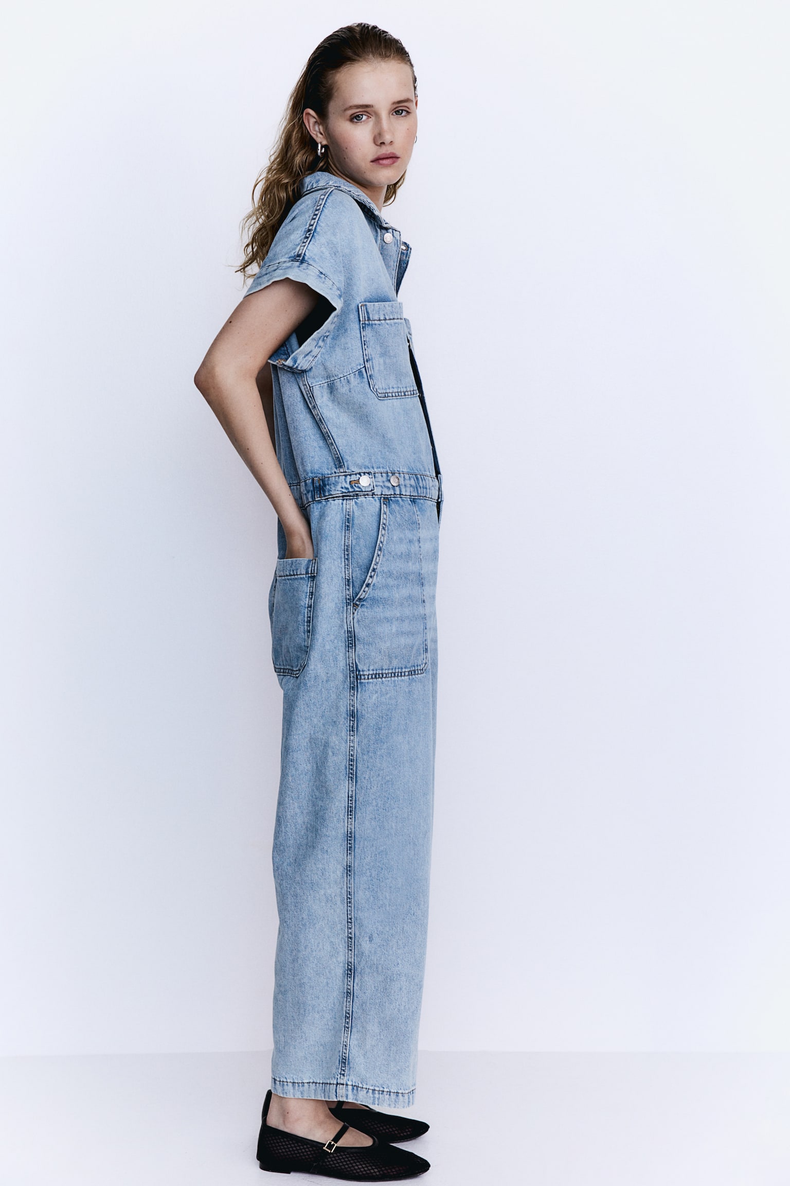 Denim boiler suit - Denim blue/Dark denim blue - 5