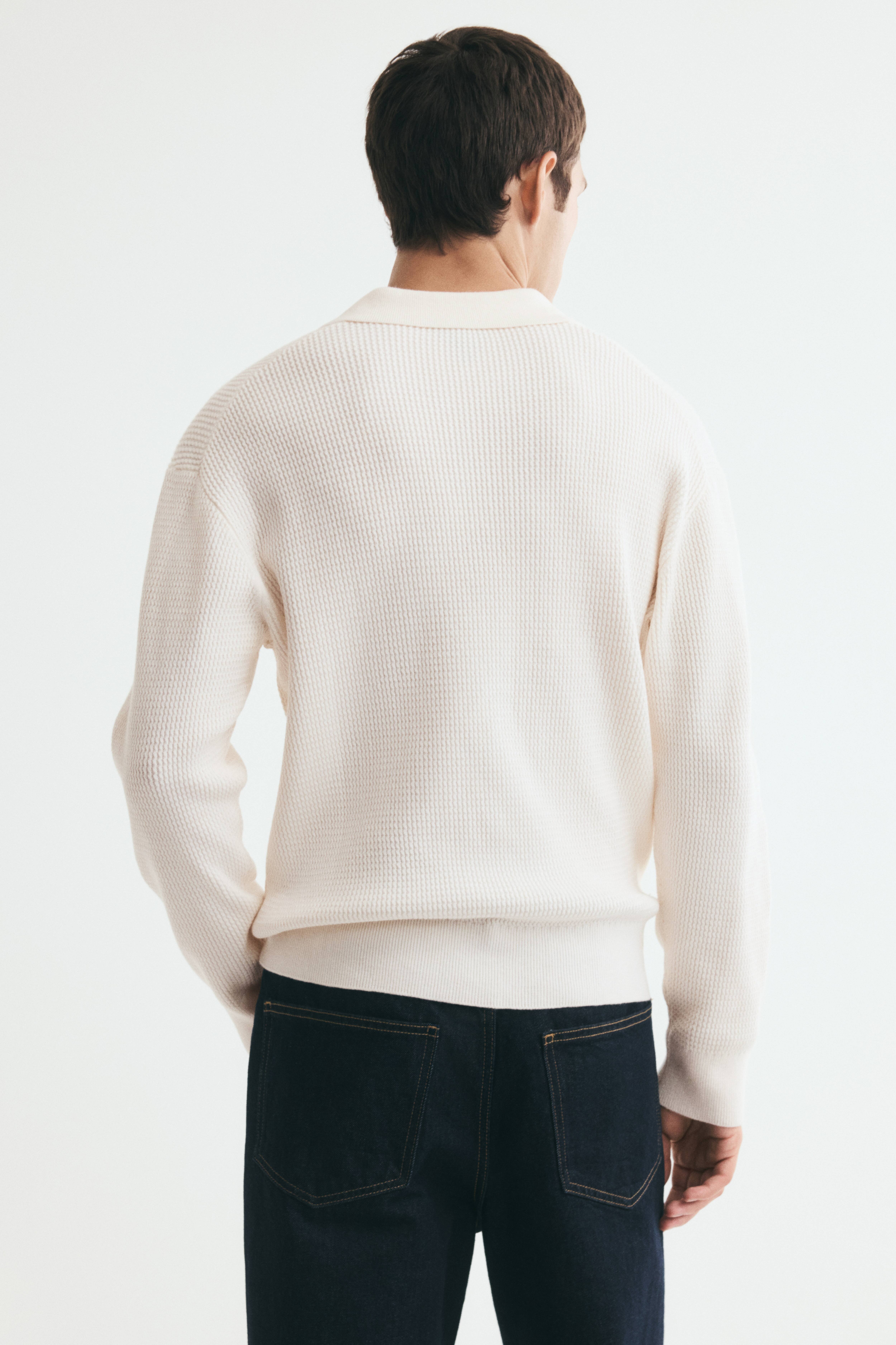 Relaxed-Fit Knit Polo Shirt