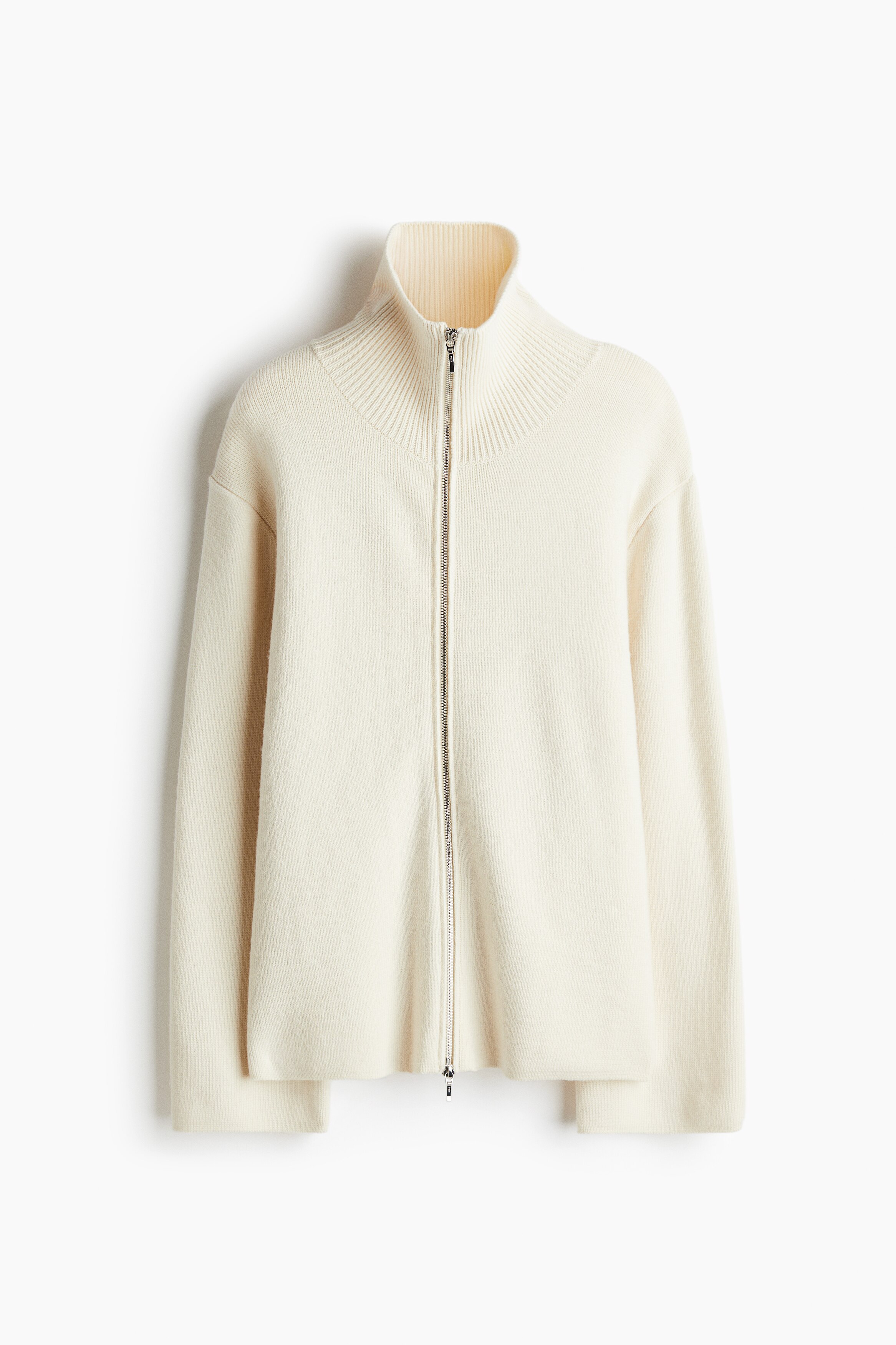 Wool Cardigan with Zipper — Image 6