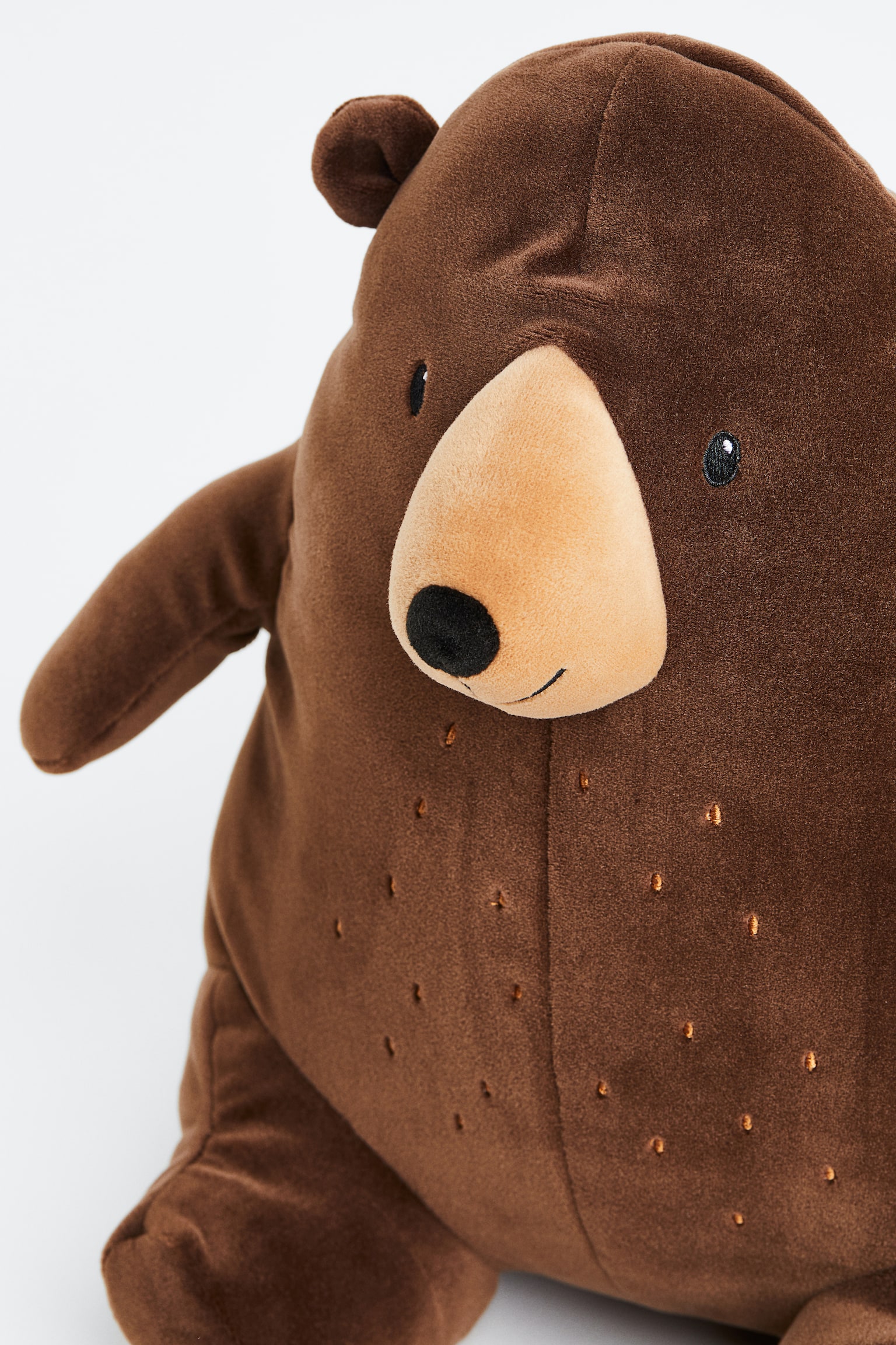 Extra-soft soft toy - Dark brown - 4