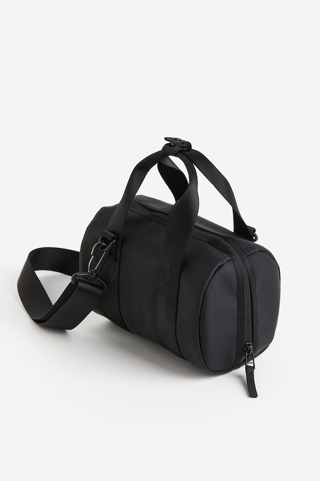 Mini sac sport porté croisé en textile déperlant - Noir - 3