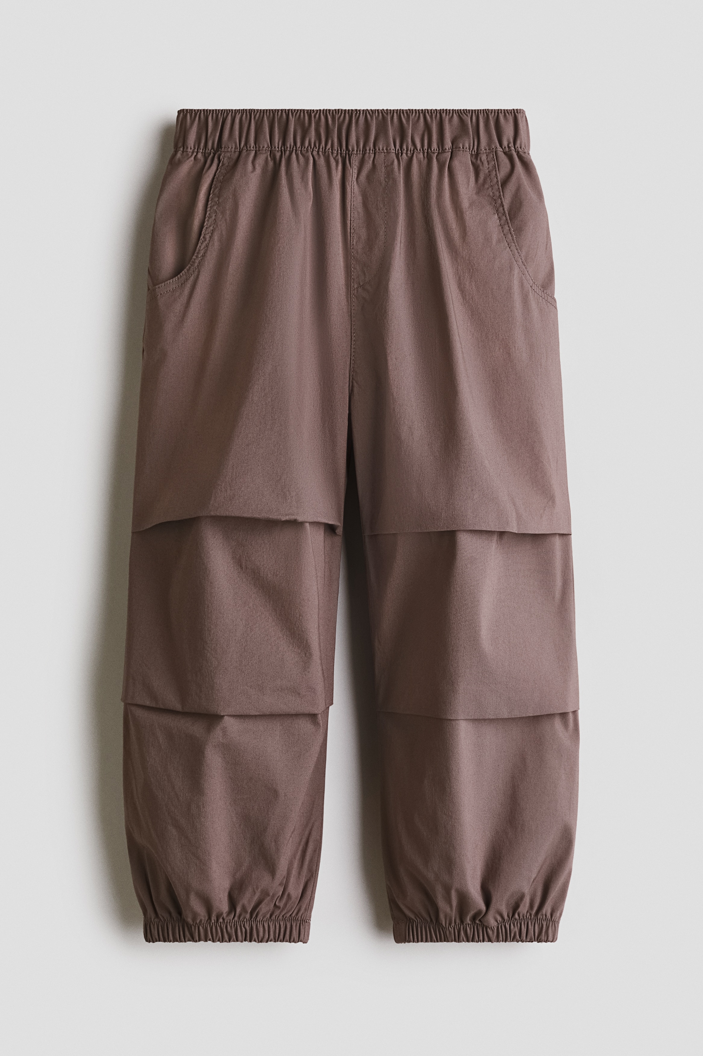 Loose-fit joggers - Dark brown/Light beige/Dark grey/Light beige/Grey