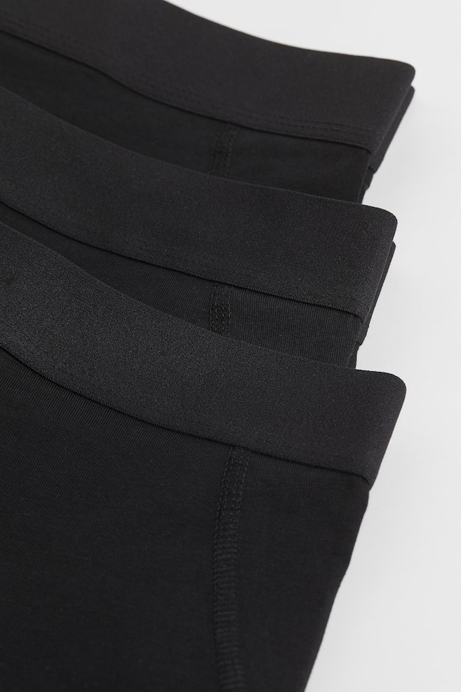10-pack cotton mid trunks - Black/Blue/Grey/Black/Green/Grey/Black - 3