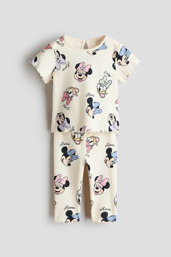 Детские топы H&M 2-Piece Printed Cotton Set
