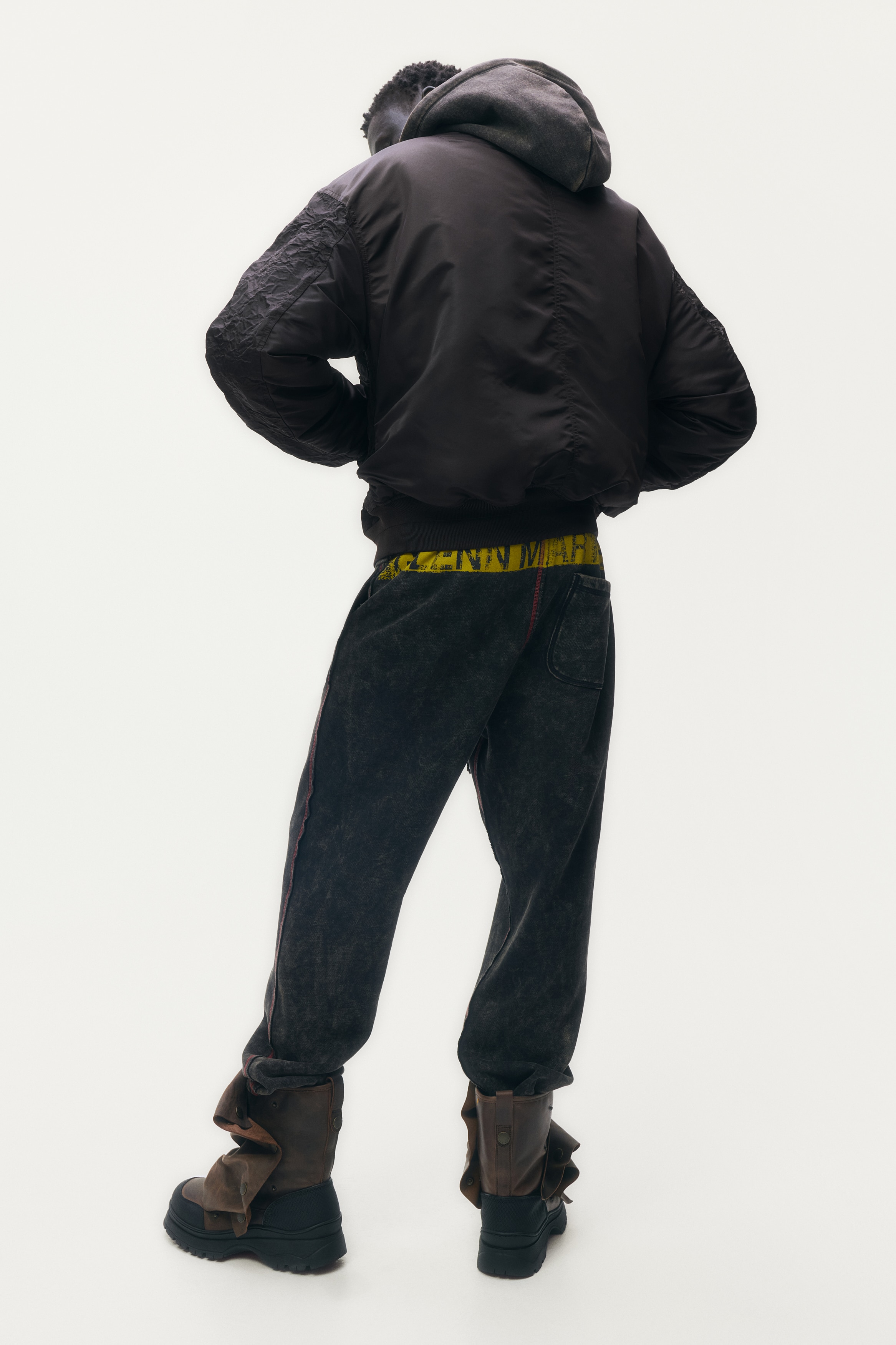 グレンマーティンスGlennMartens ×フォイルフライトジャケットS