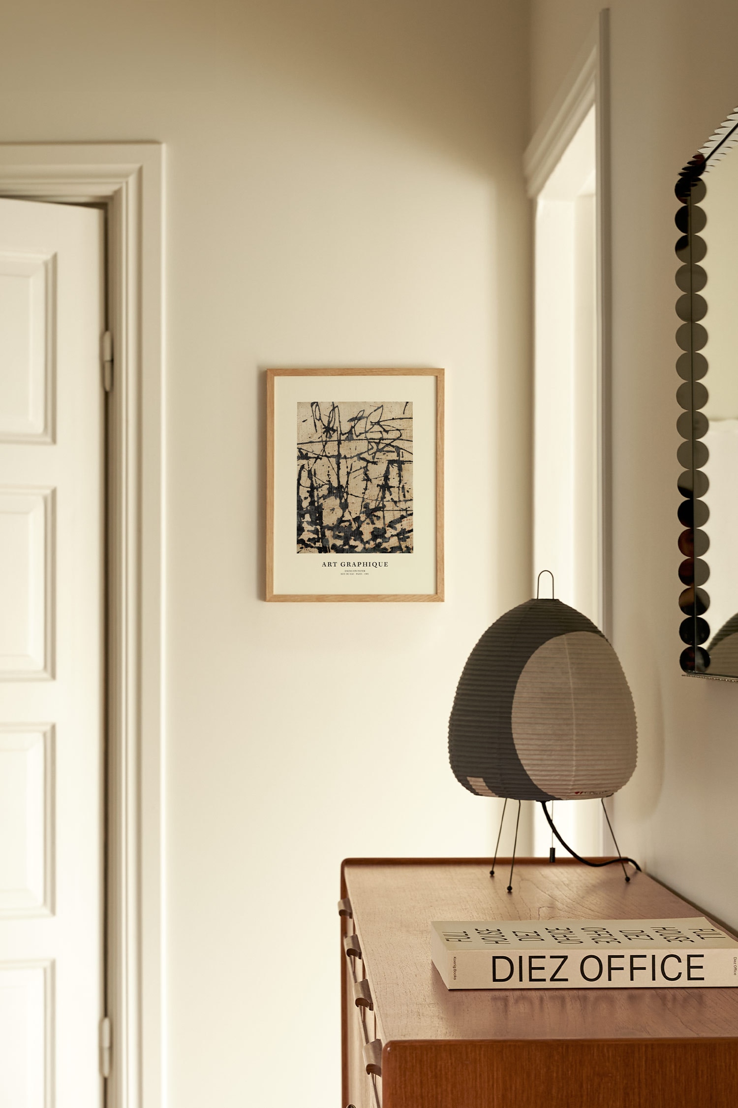 Abstract Poster - Study In Ink/Amber Mist