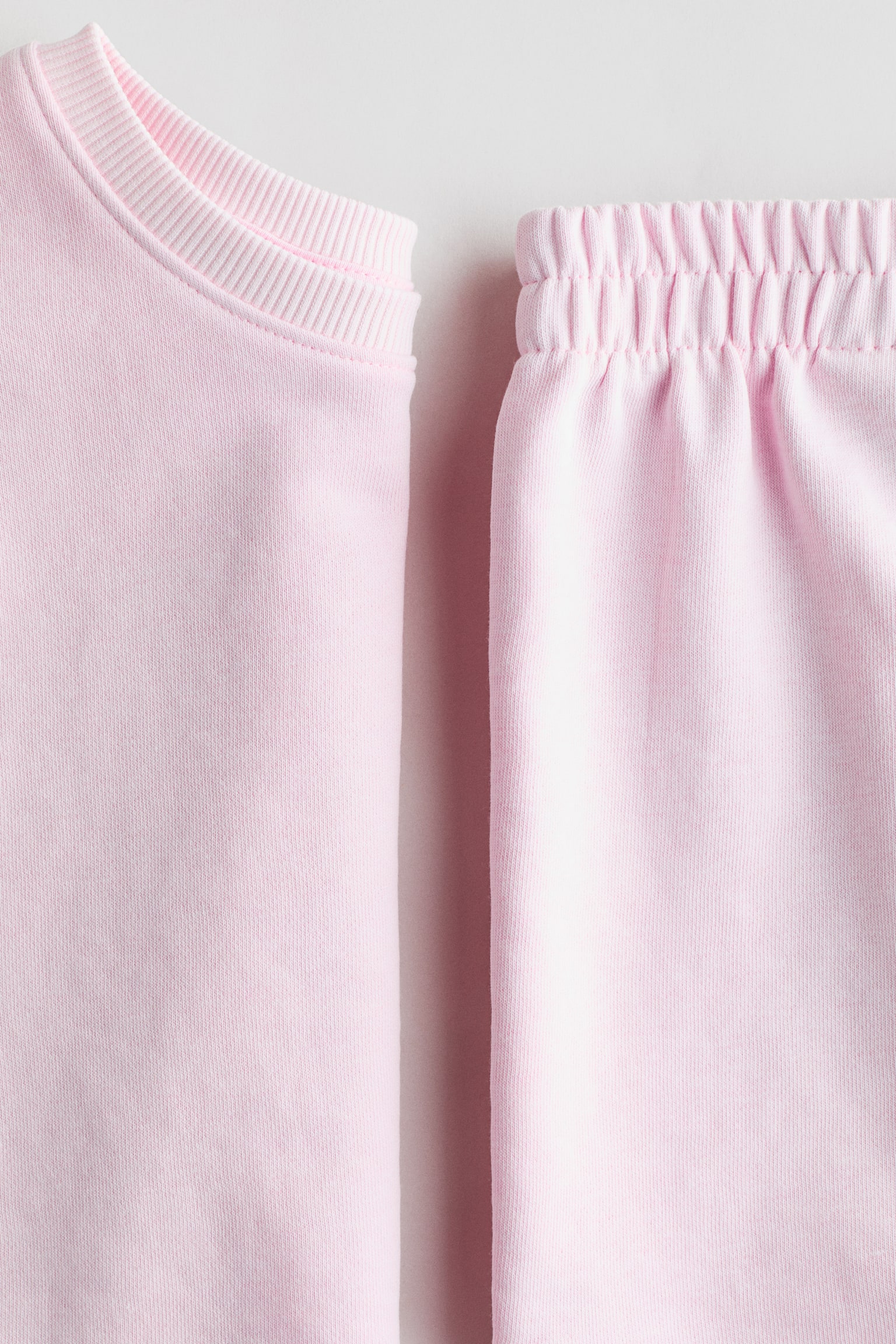 2-piece sweatshirt set - Light pink/Light blue/Light grey marl/Cream/Black/White/Striped - 2