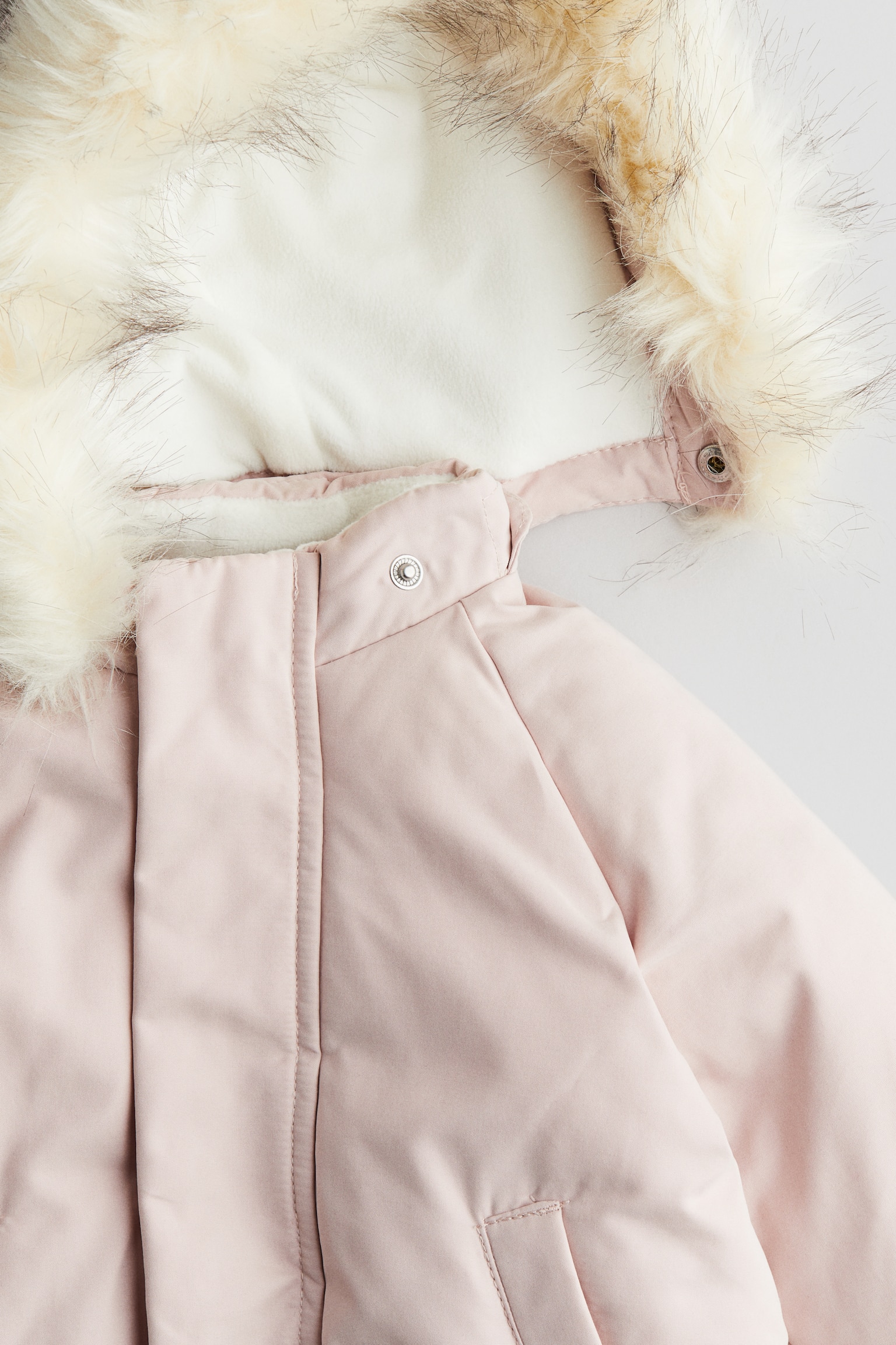 Padded parka - Light pink/Khaki green/Grey - 2