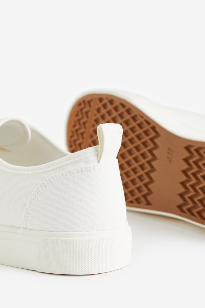 Sneakers in tela - Bianco - 5
