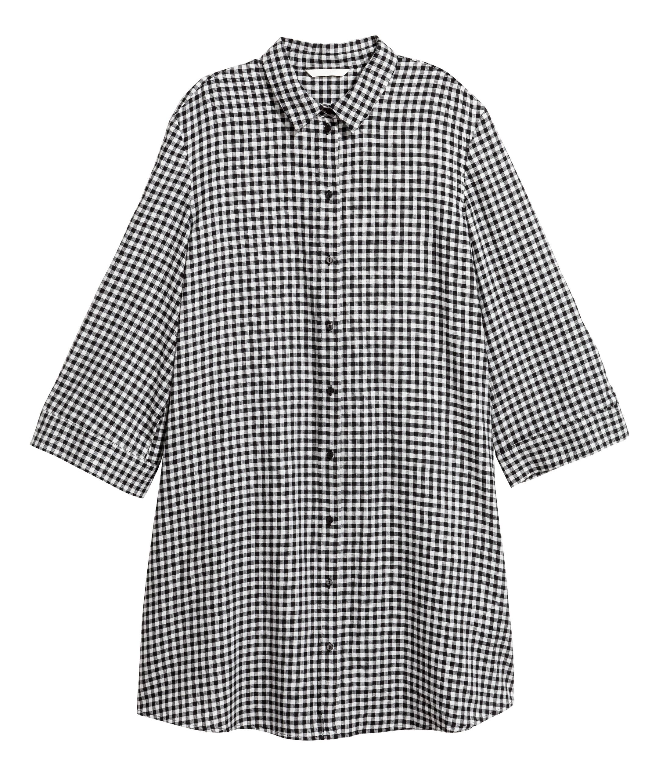 View larger image: Patterned dress - Black/White checked - Ladies | H&M GB 1