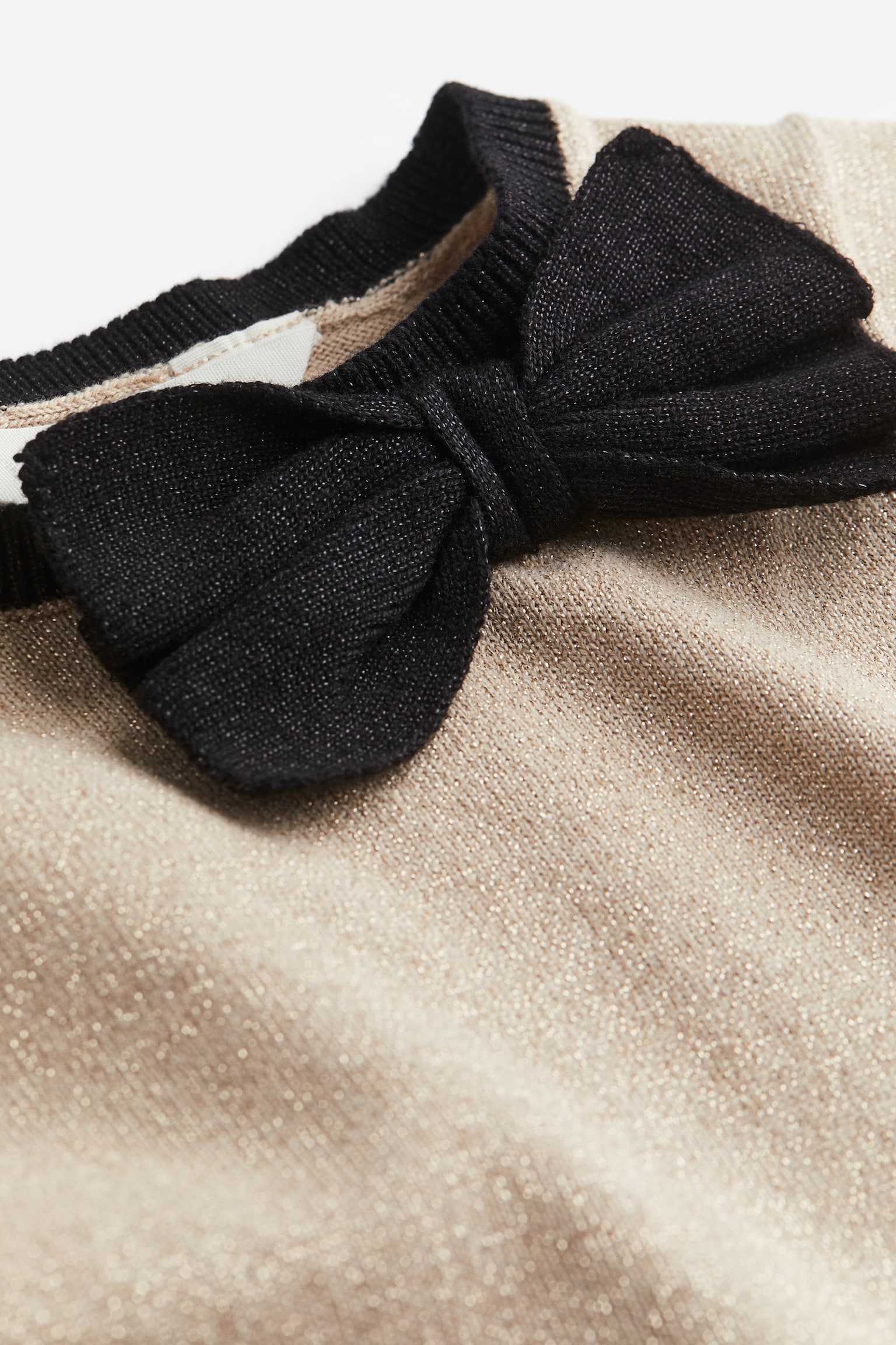 Glittery Dress - Light beige - 2