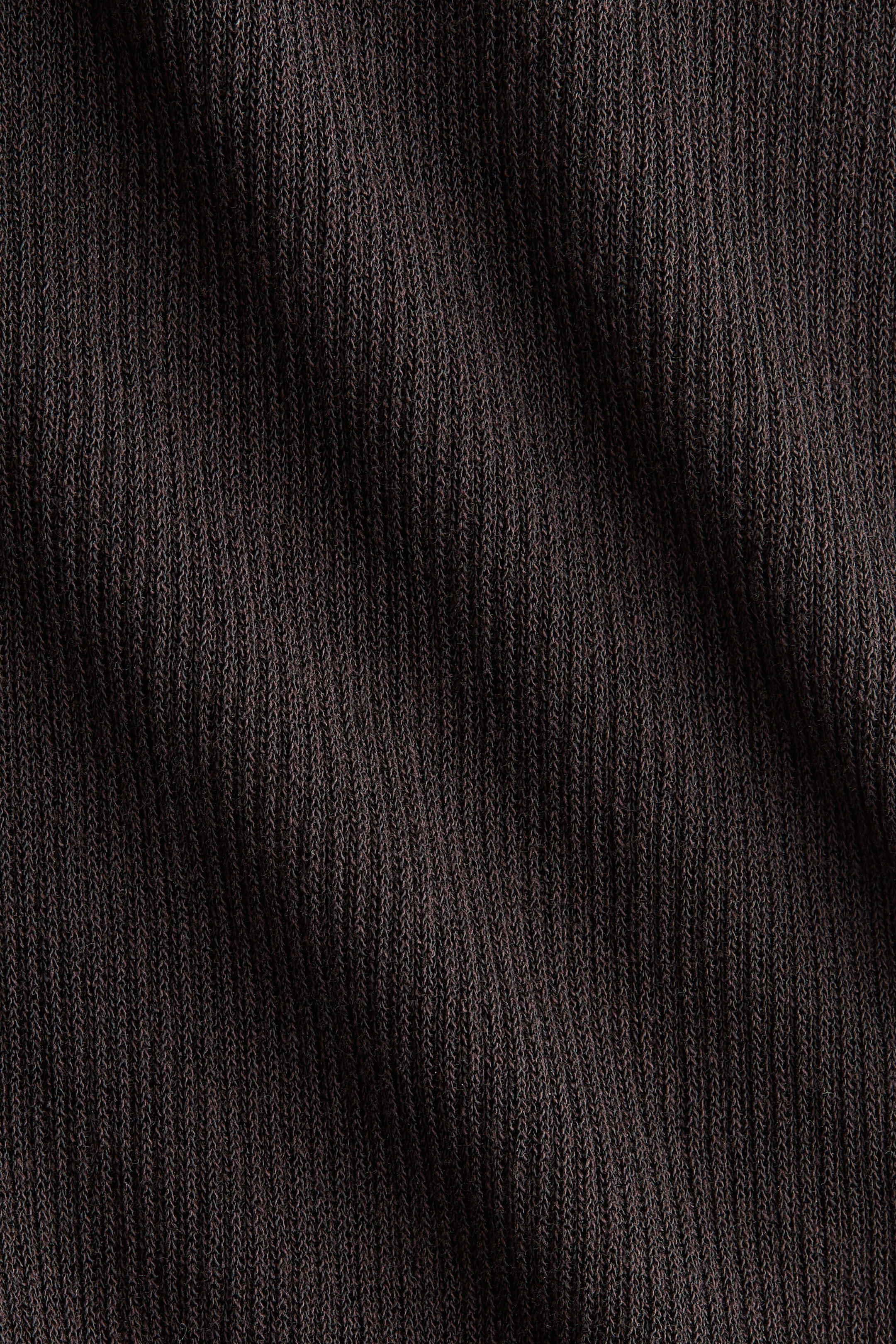 Women's Dark brown Rib-Knit Pants | H&M US