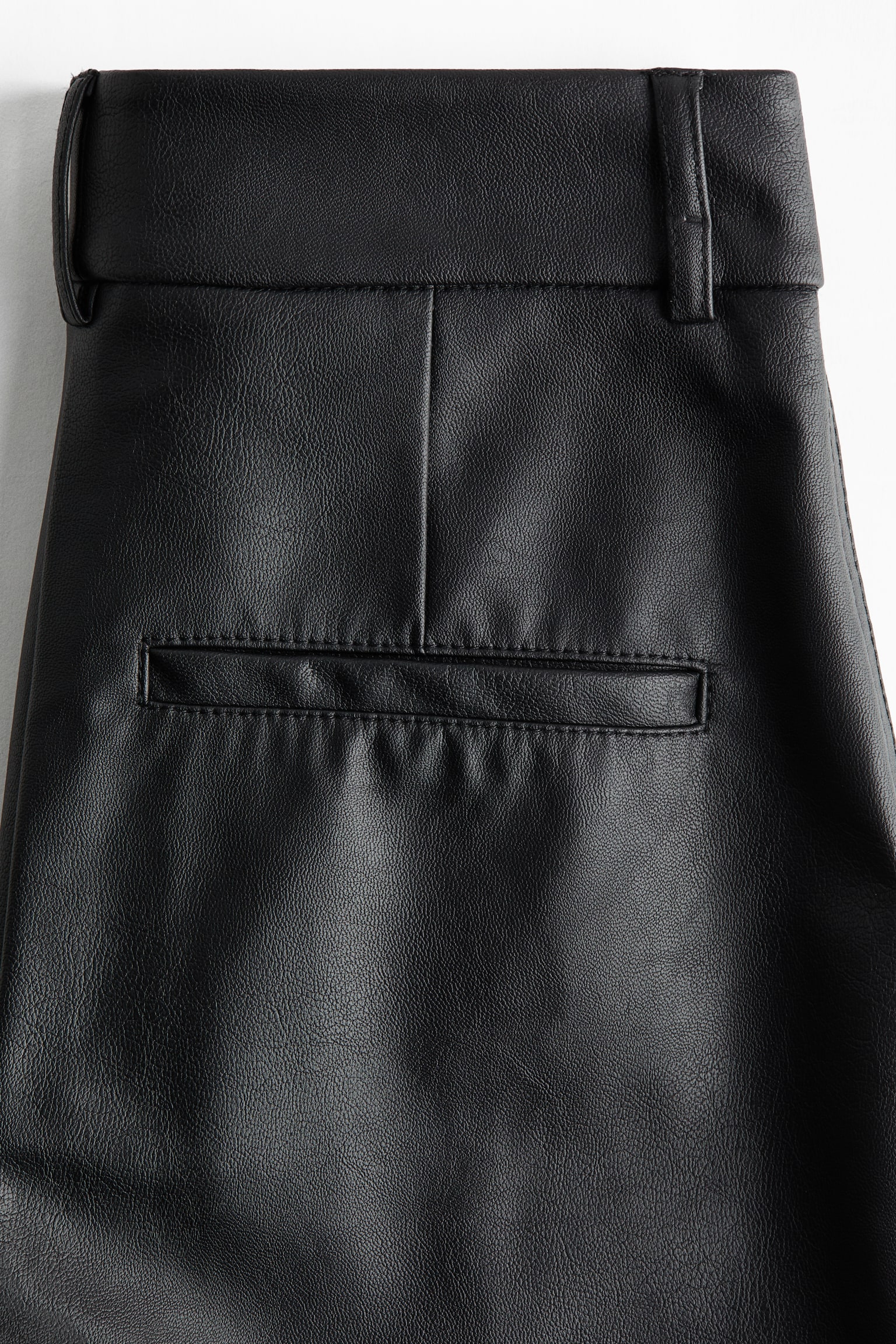 Flared coated trousers - Nero/Bordeaux - 6