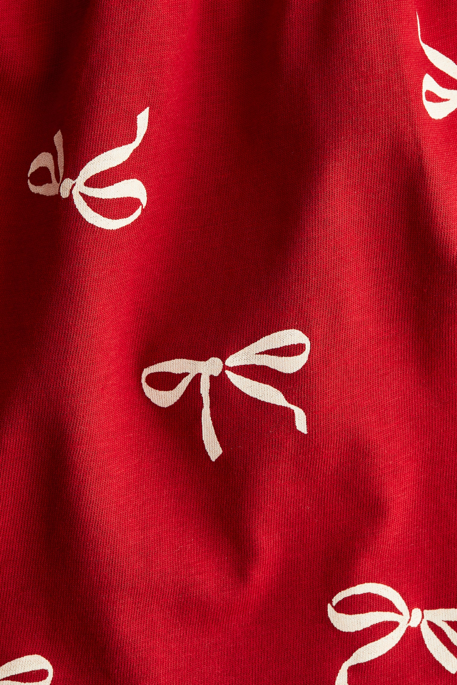 Printed cotton dress - Red/Bows/Beige/Leopard print/Light blue/Bows - 2