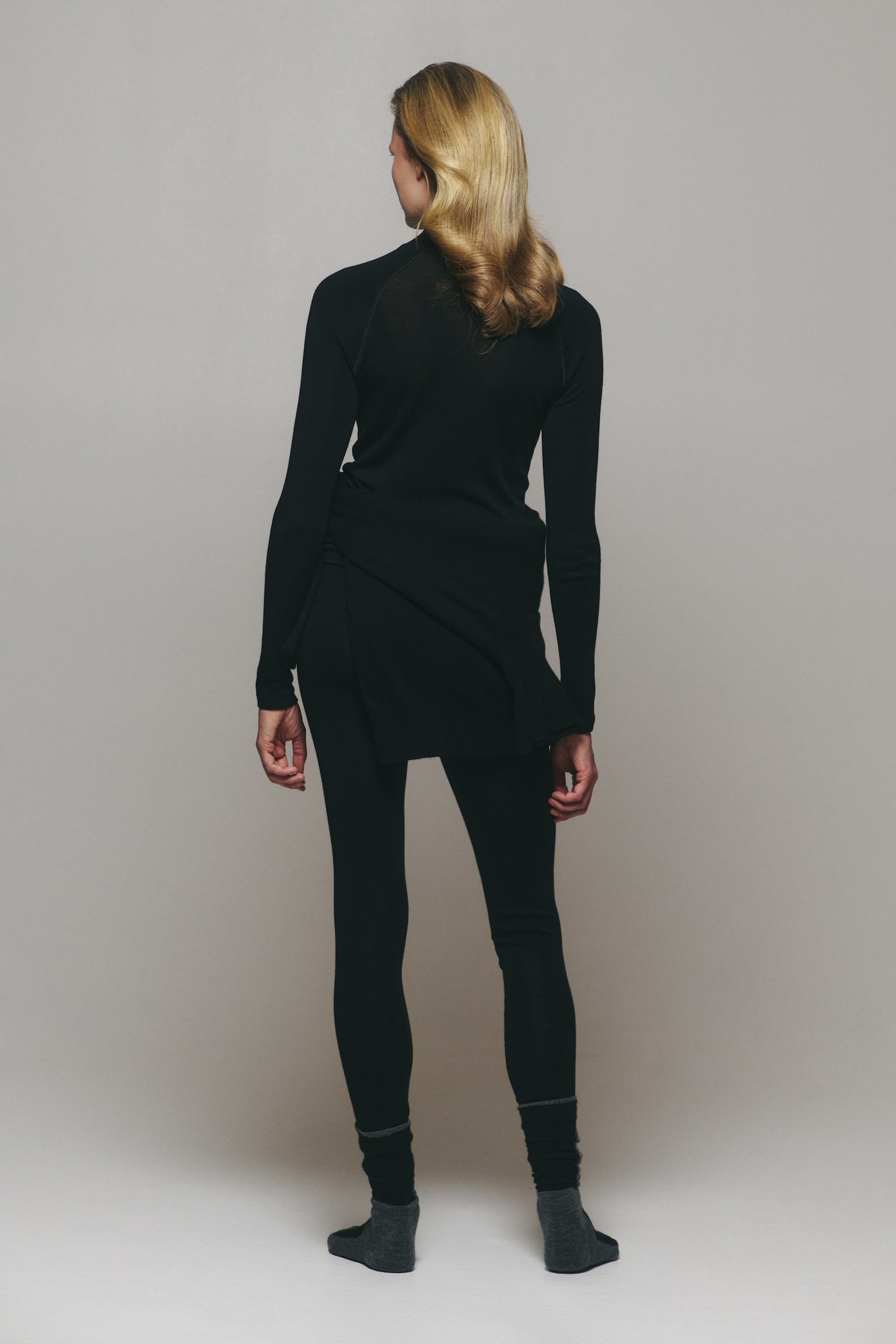 Женские леггинсы H&M Move Wool Base-Layer Ski, цвет: Чёрный — фото 3