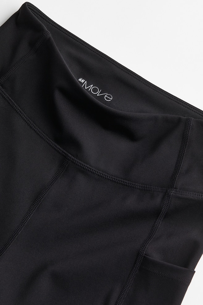 DryMove™ Pocket-detail sports tights - Black/Dark green/Light khaki green/Dark grey/dc/dc - 8