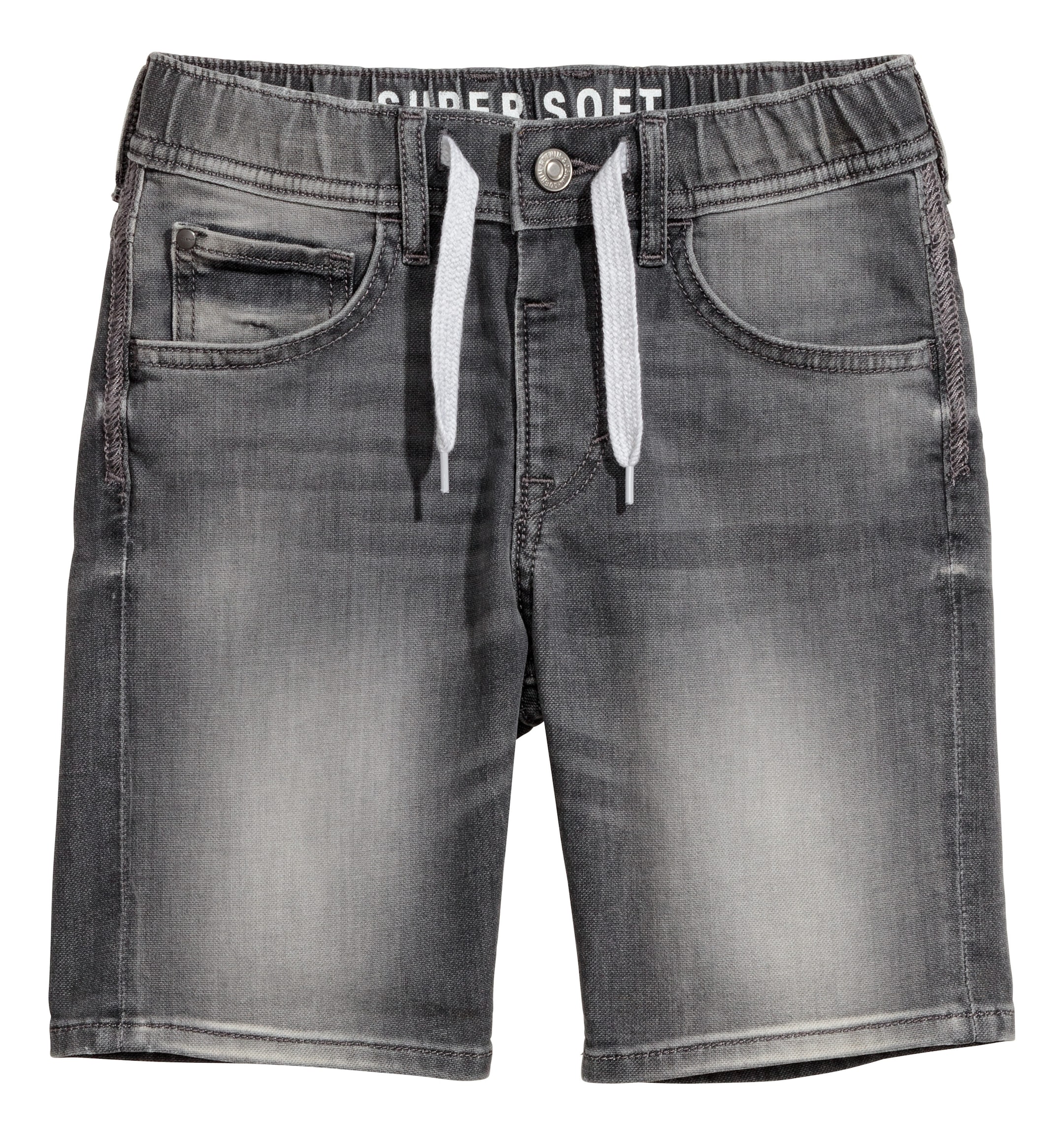 View larger image: Super Soft Denim Shorts - Gray denim - Kids | H&M CA 1