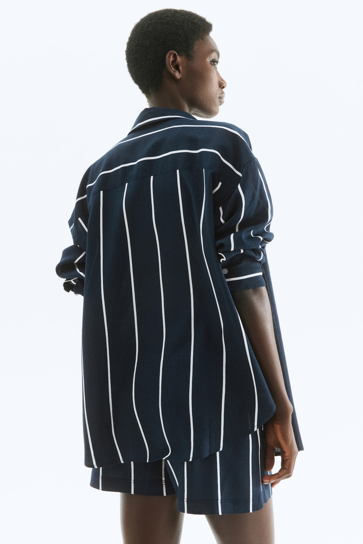 Oversized Linen-Blend Shirt - image 3