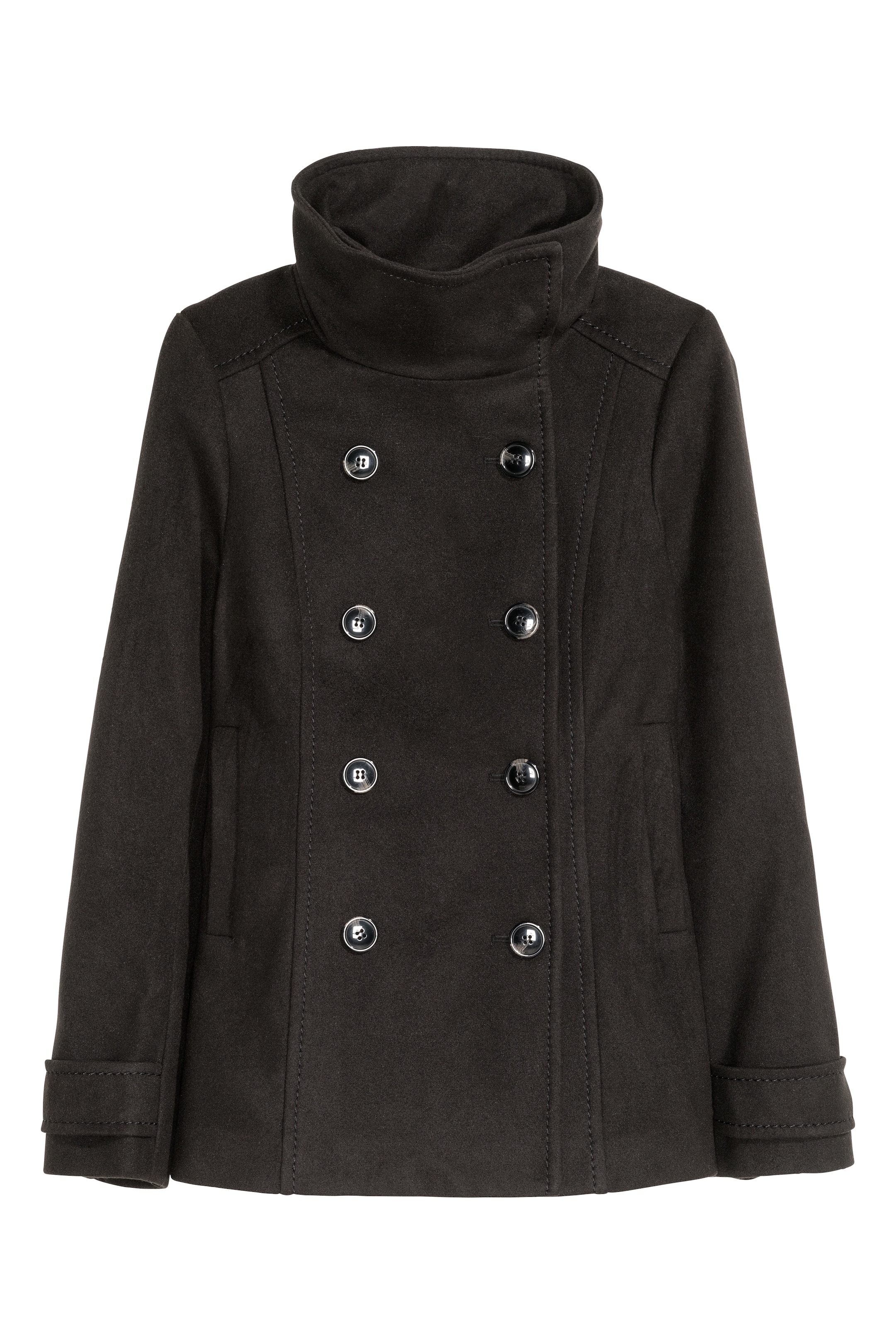 Zobacz większy obraz: Dwurzędowa kurtka - Czarny - ONA | H&M PL 1