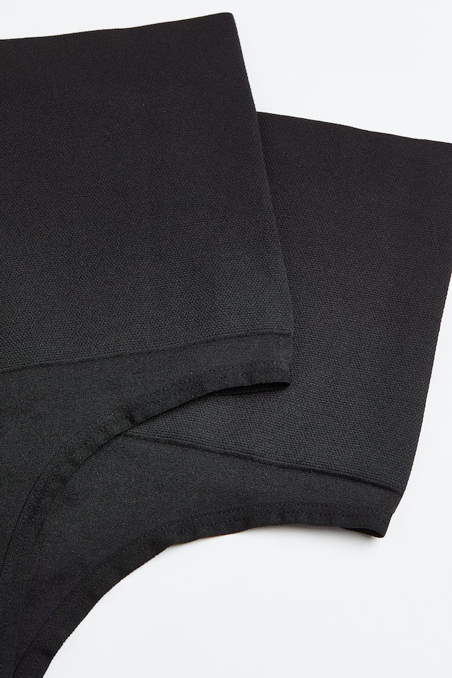 2-pack Medium Shape Thong briefs - Black/Light beige/Grey/Dark grey/Dark beige - 3