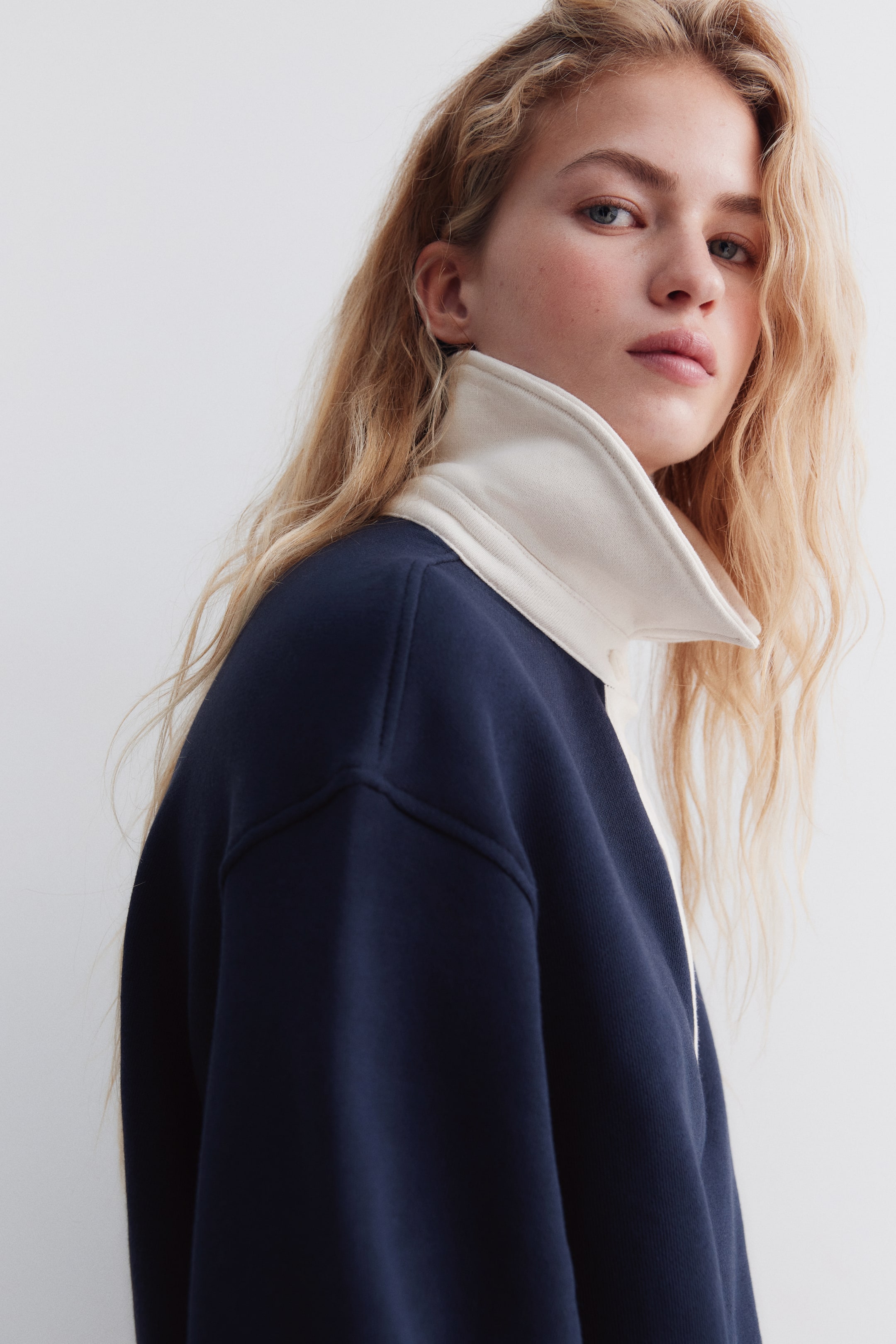 Zobacz większy obraz: Oversized rugby shirt - Granatowy - ONA | H&M PL 3