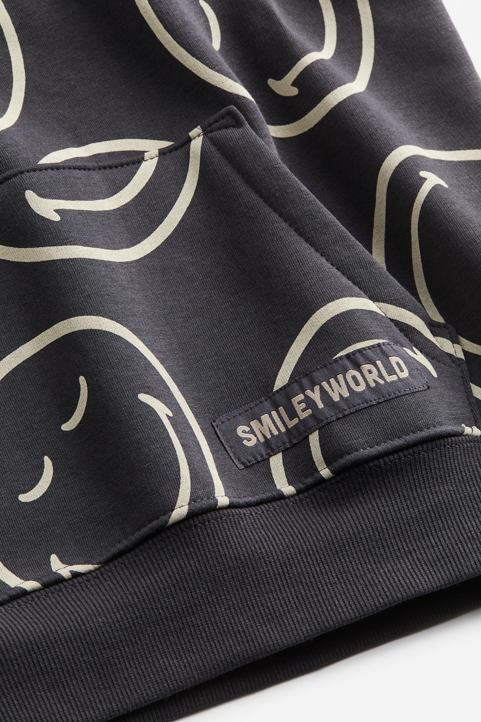 Oversized Print Hoodie - Dark grey/SmileyWorld®/Pink/Barbie - 2