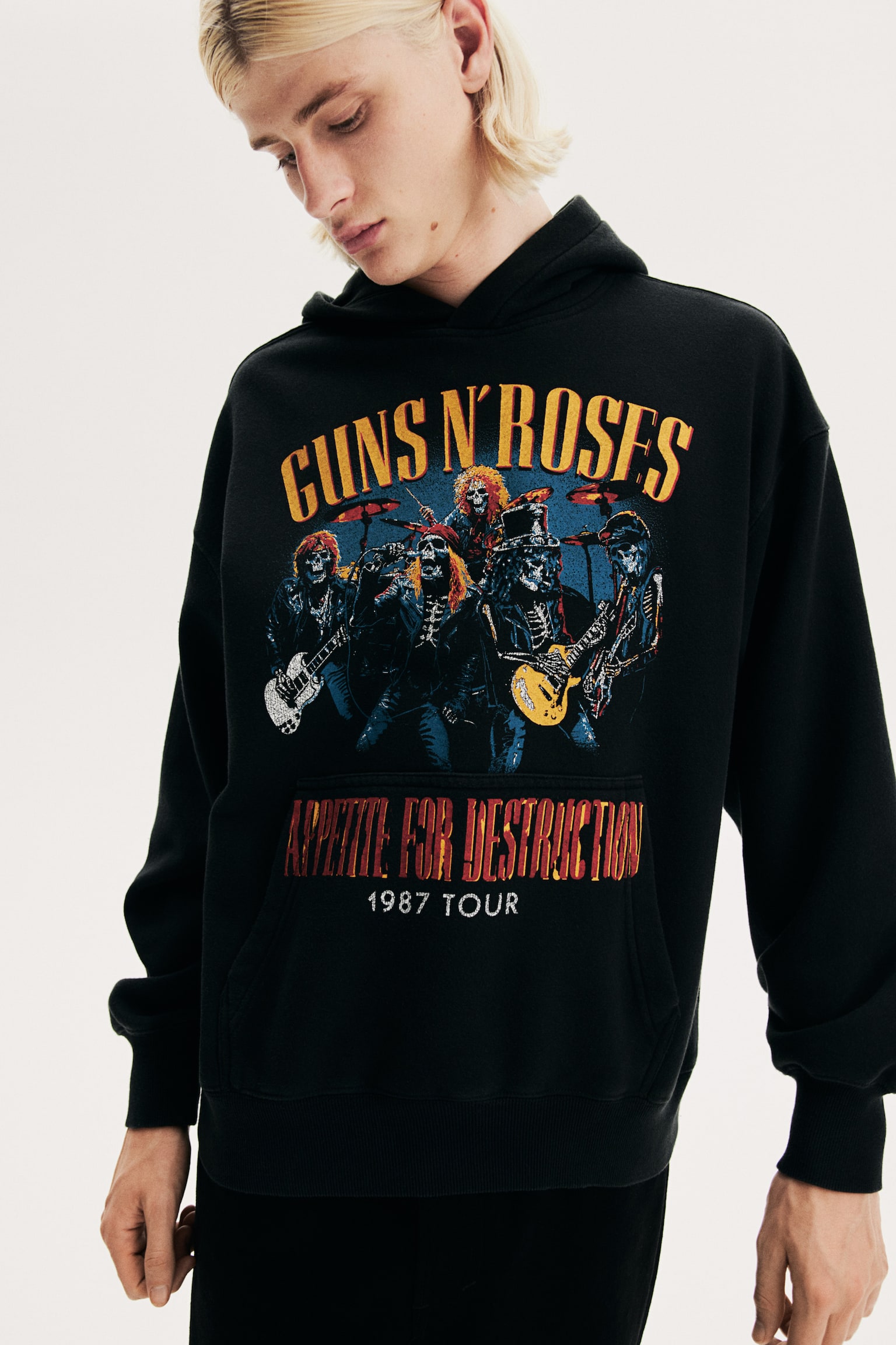 Oversized Fit Printed hoodie - Black/Guns N' Roses/Black/The Notorious B.I.G./Light beige/Grateful Dead/Black/Pulp Fiction - 3