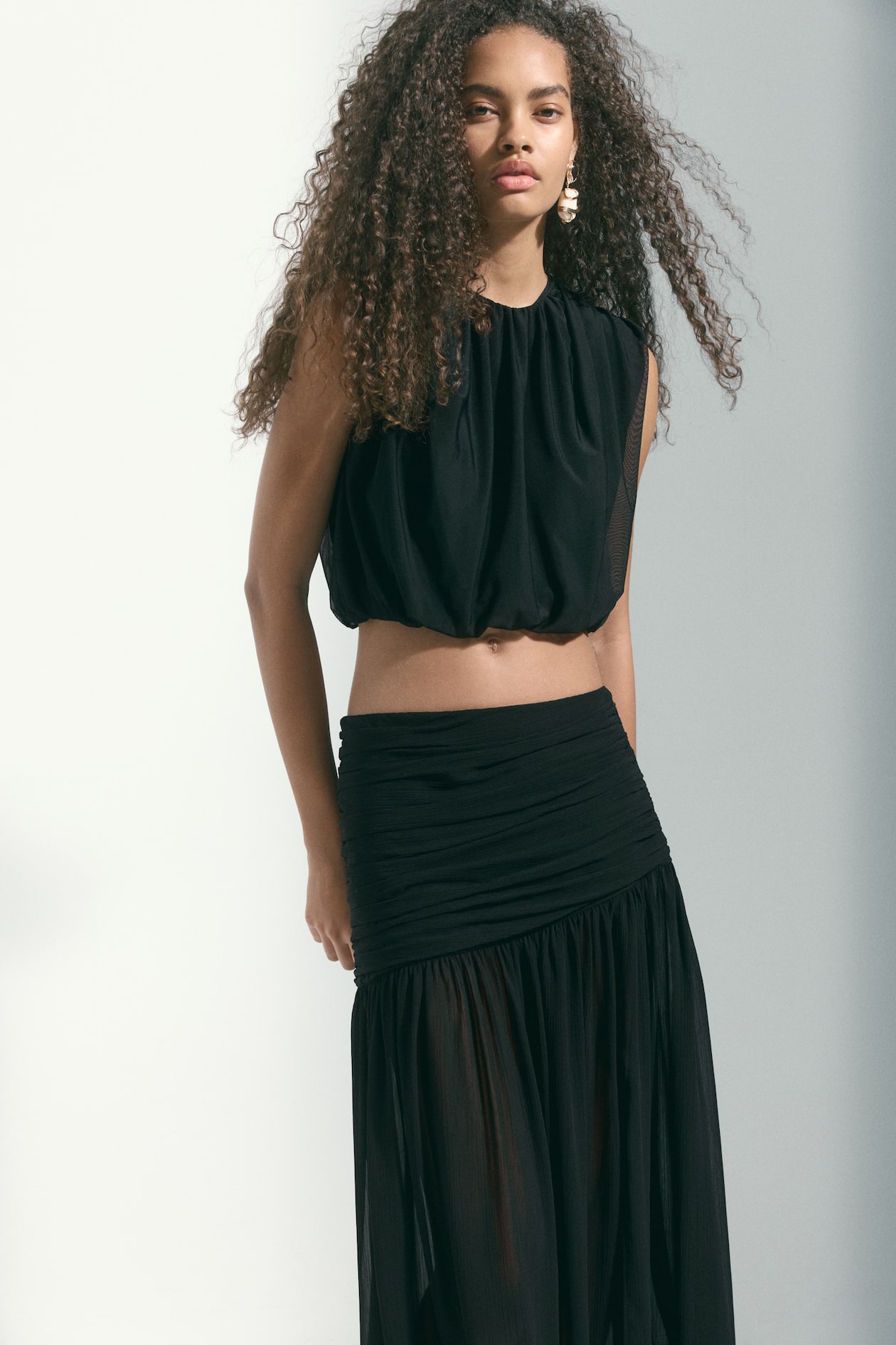 Sheer Maxi Skirt - image 3