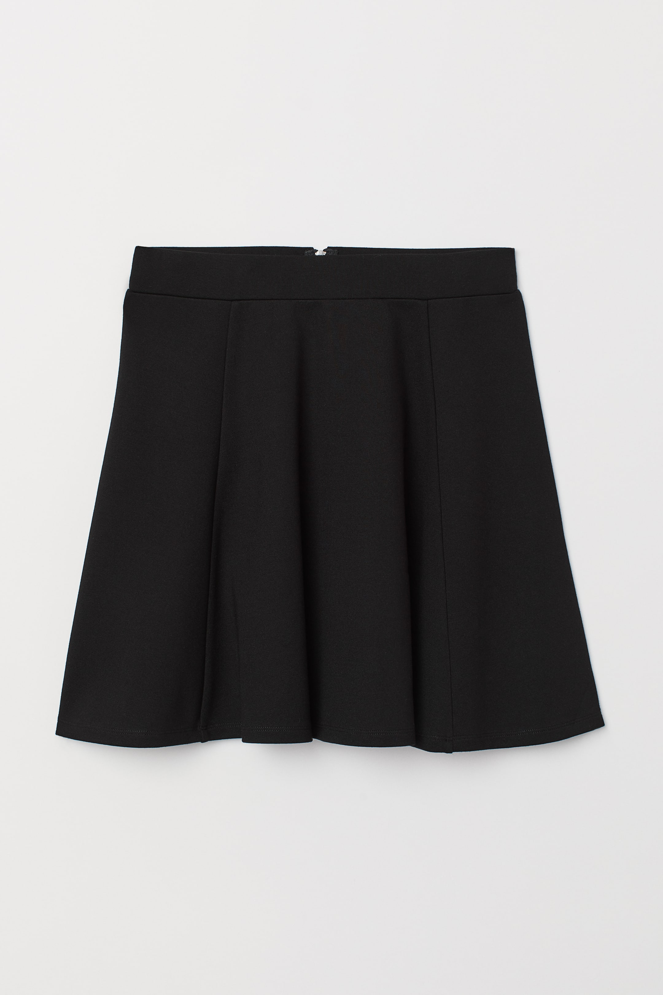 Skater skirt - Regular waist - Short - Black - Ladies | H&M GB