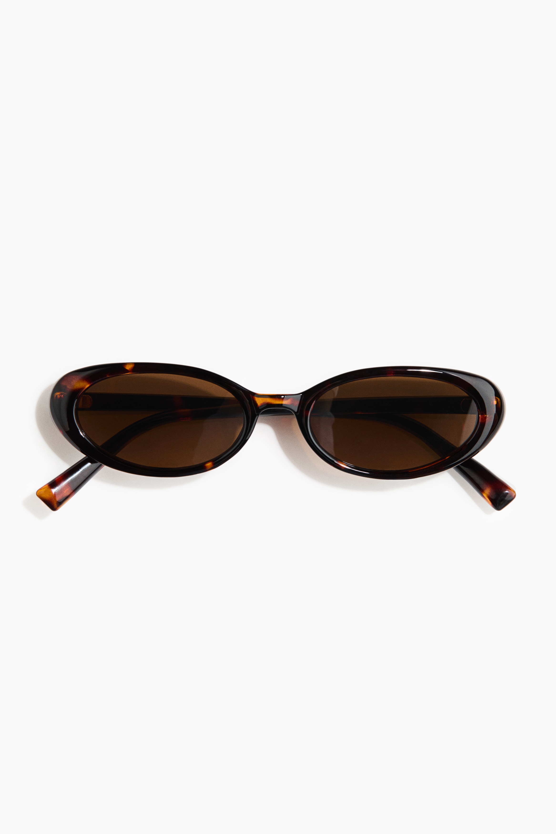 Slim sunglasses - Tortoiseshell pattern/Black