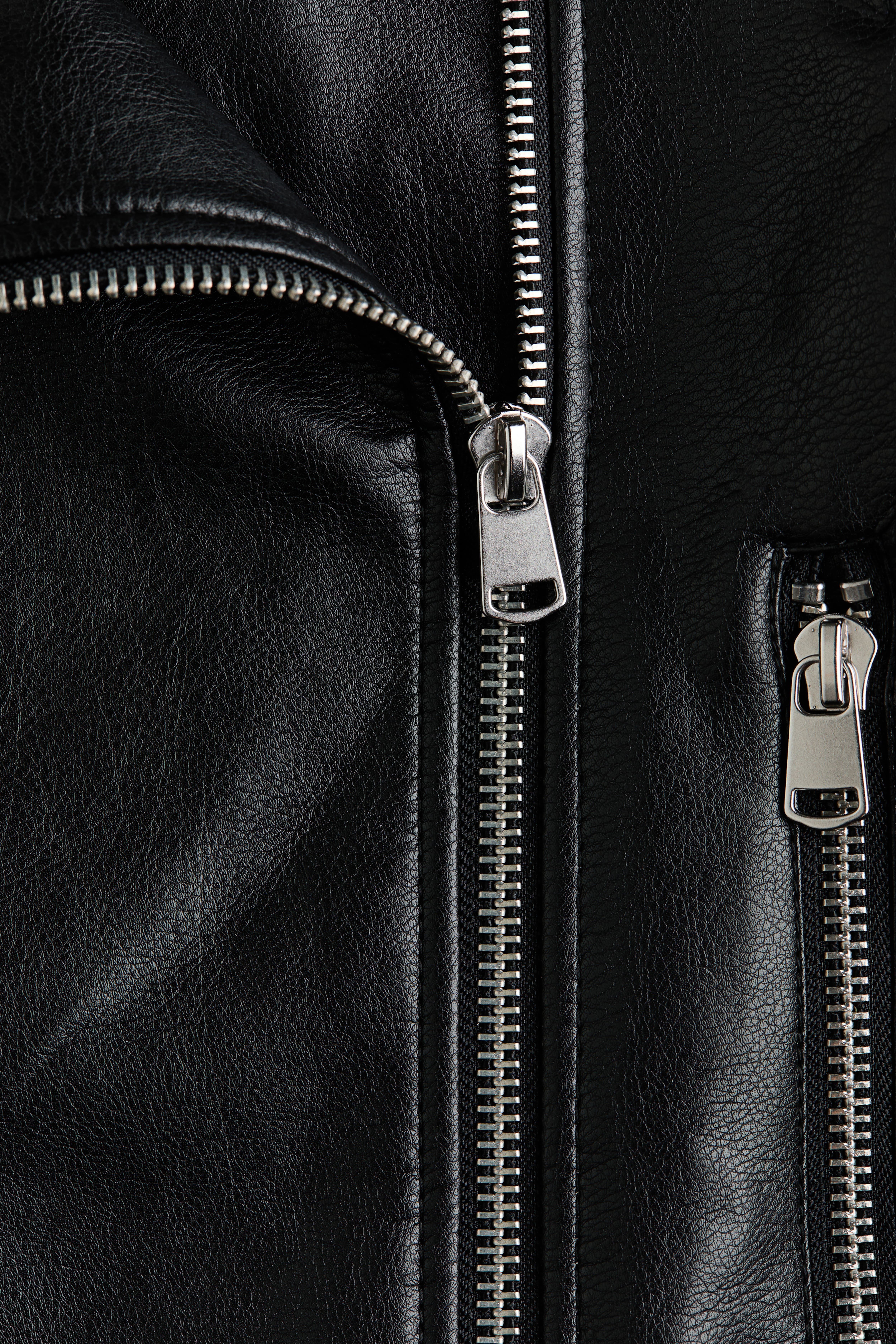 Coated Biker Jacket
