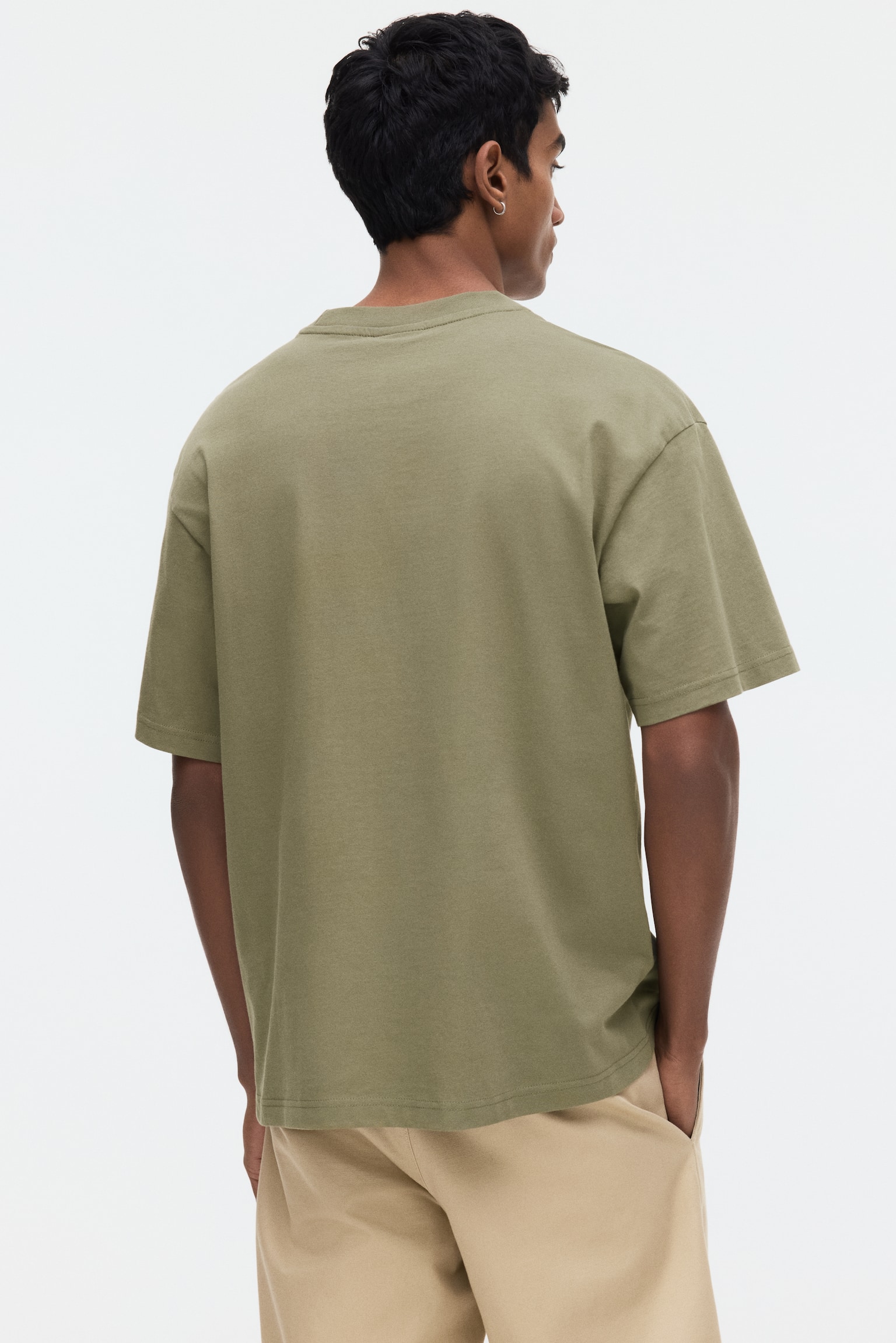 Relaxed Fit T-shirt - Khaki green/Brown/Brown/White/Dark grey/Dusty blue/Dark teal/Beige/Black/Light blue/Teal/Striped/Blue/Forest green/Dark plum purple/Green/Light blue/Beige - 7