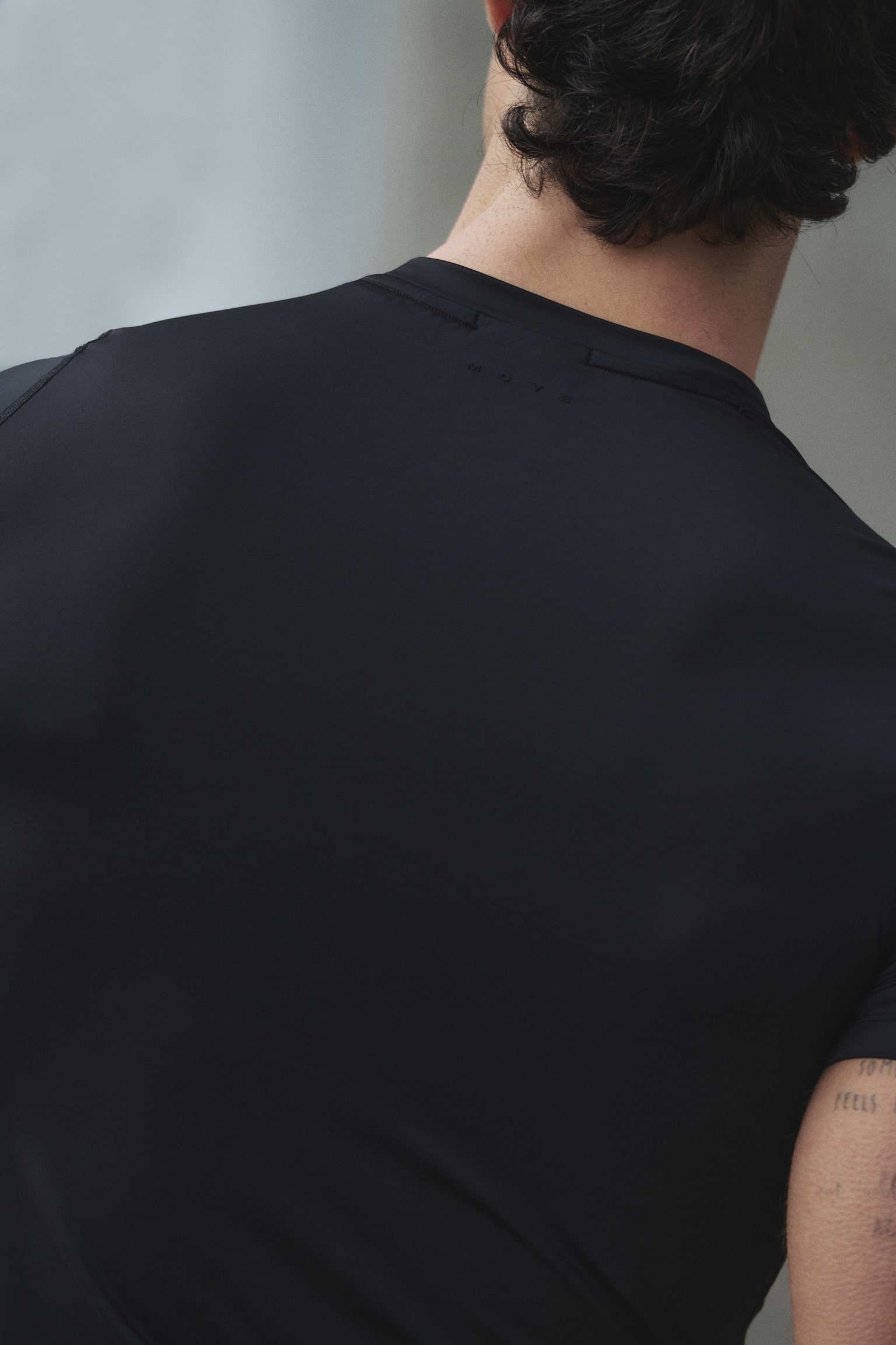 טישירט ספורט DryMove™‎ Muscle Fit‎ - שחור/ורוד לוהט/Training Team 365‎/חום כהה - 3