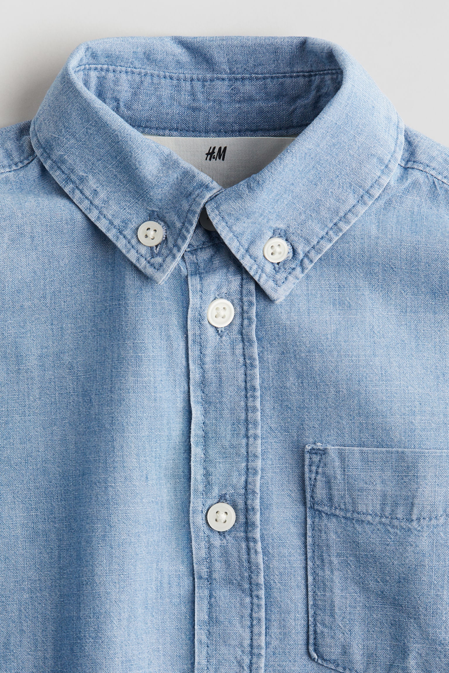 Denim shirt - Light denim blue - 4