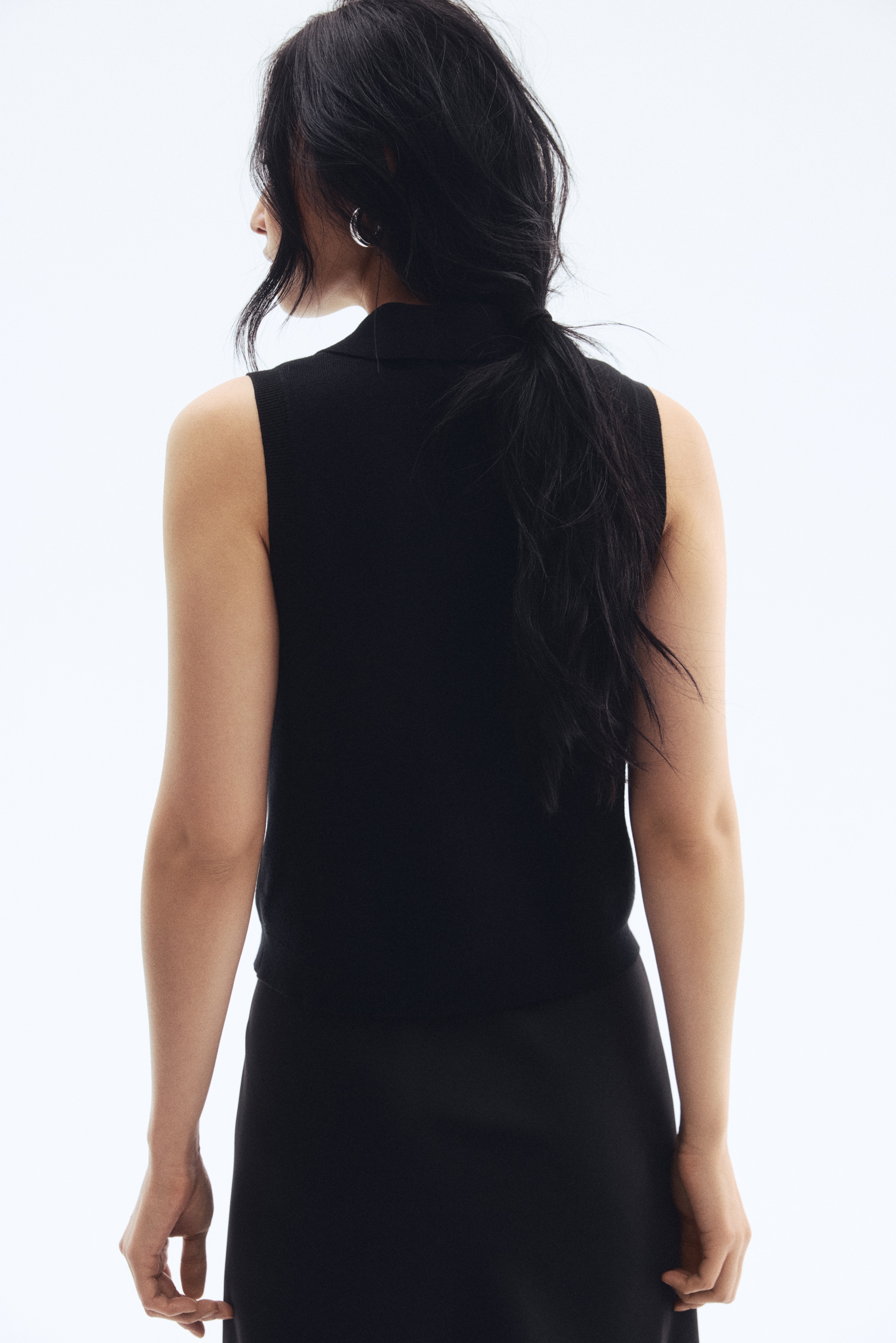 Collared sweater vest