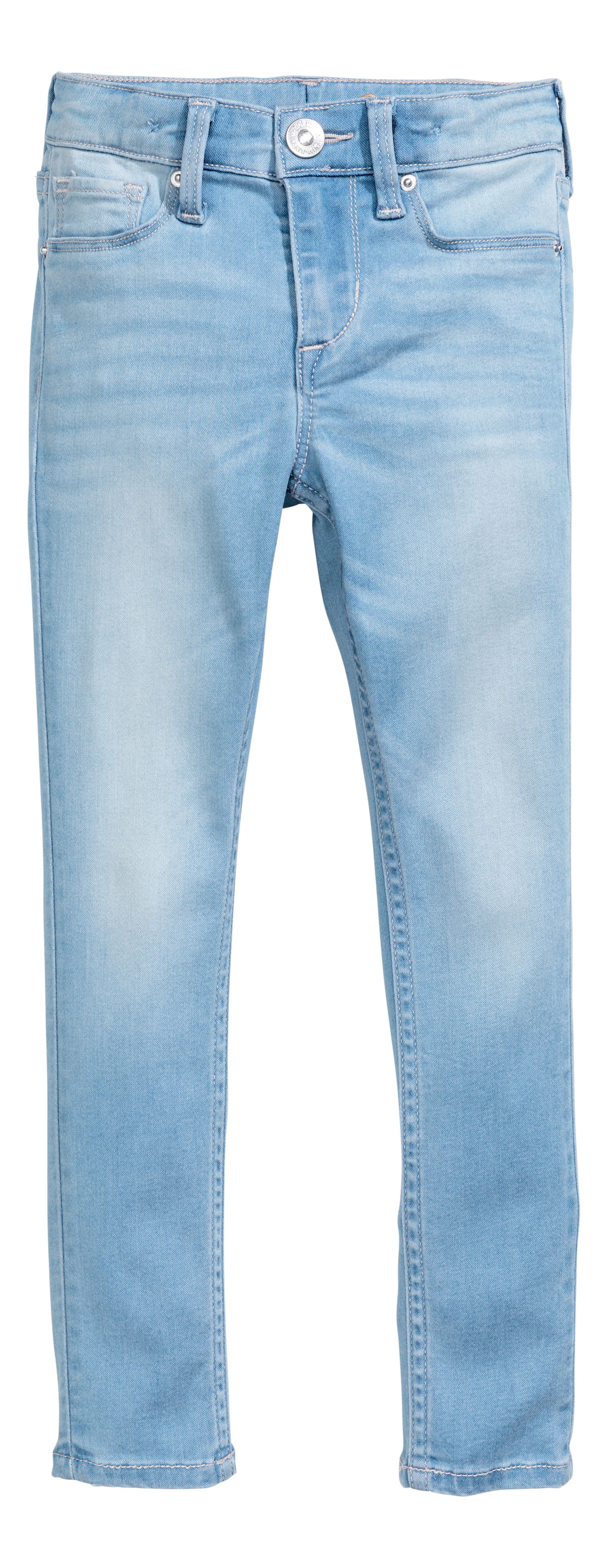 View larger image: Skinny fit Satin Jeans - Light denim blue - Kids | H&M CA 1