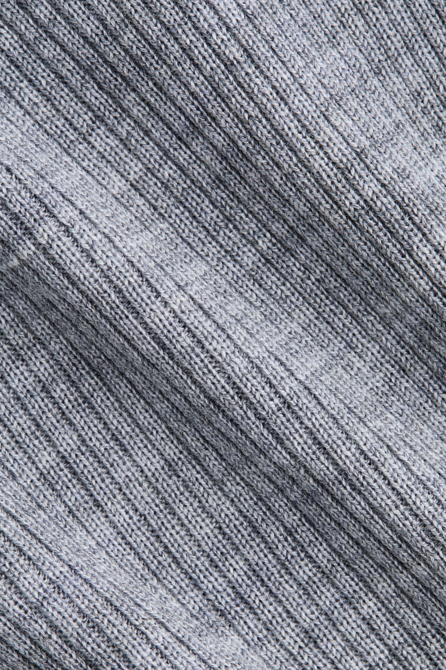 メリノウールロールネックトップス - グレーメランジ - 6