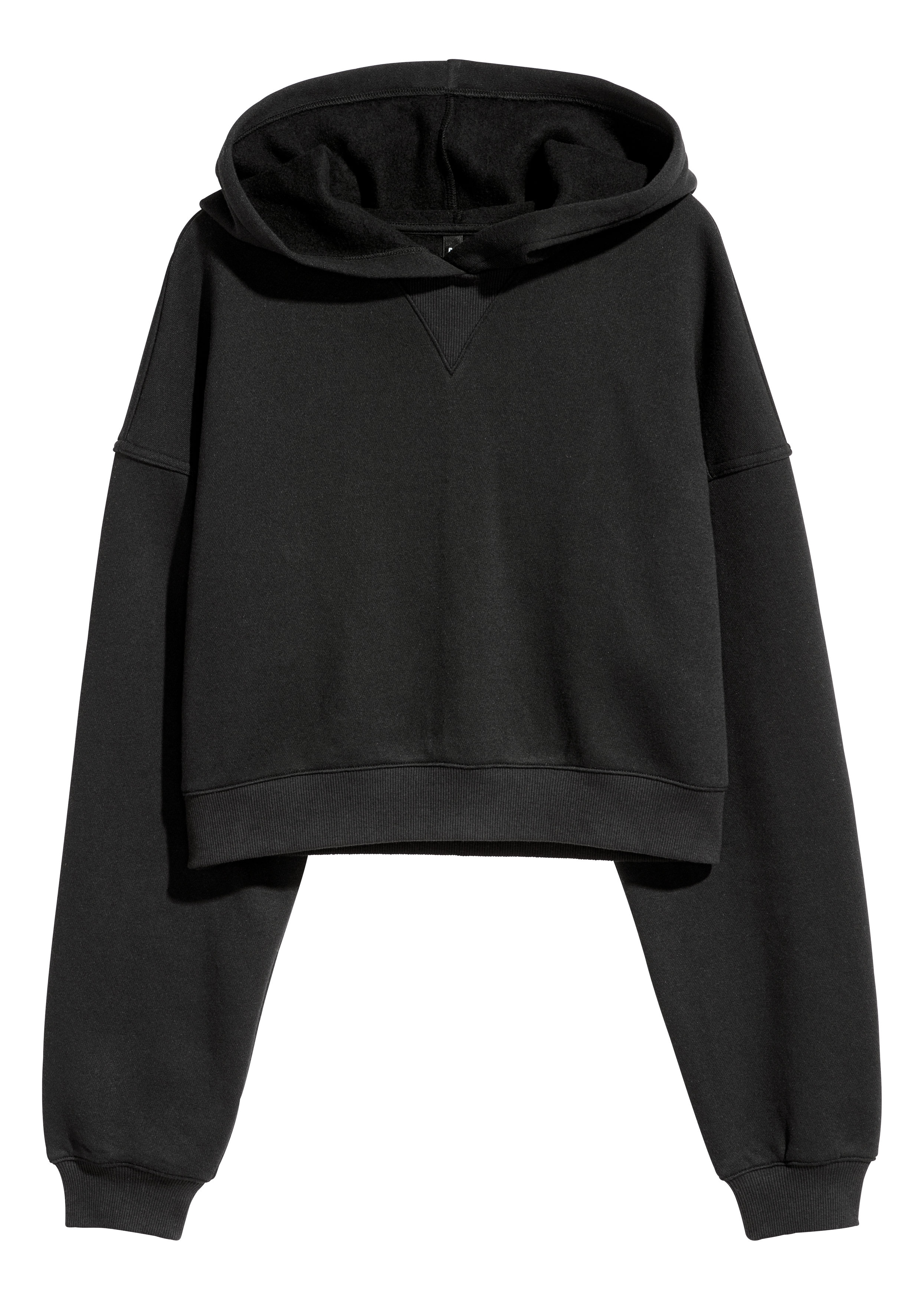 9510.HsMthehighlights cropped over Cropped hooded top - Purple - Ladies | H&M